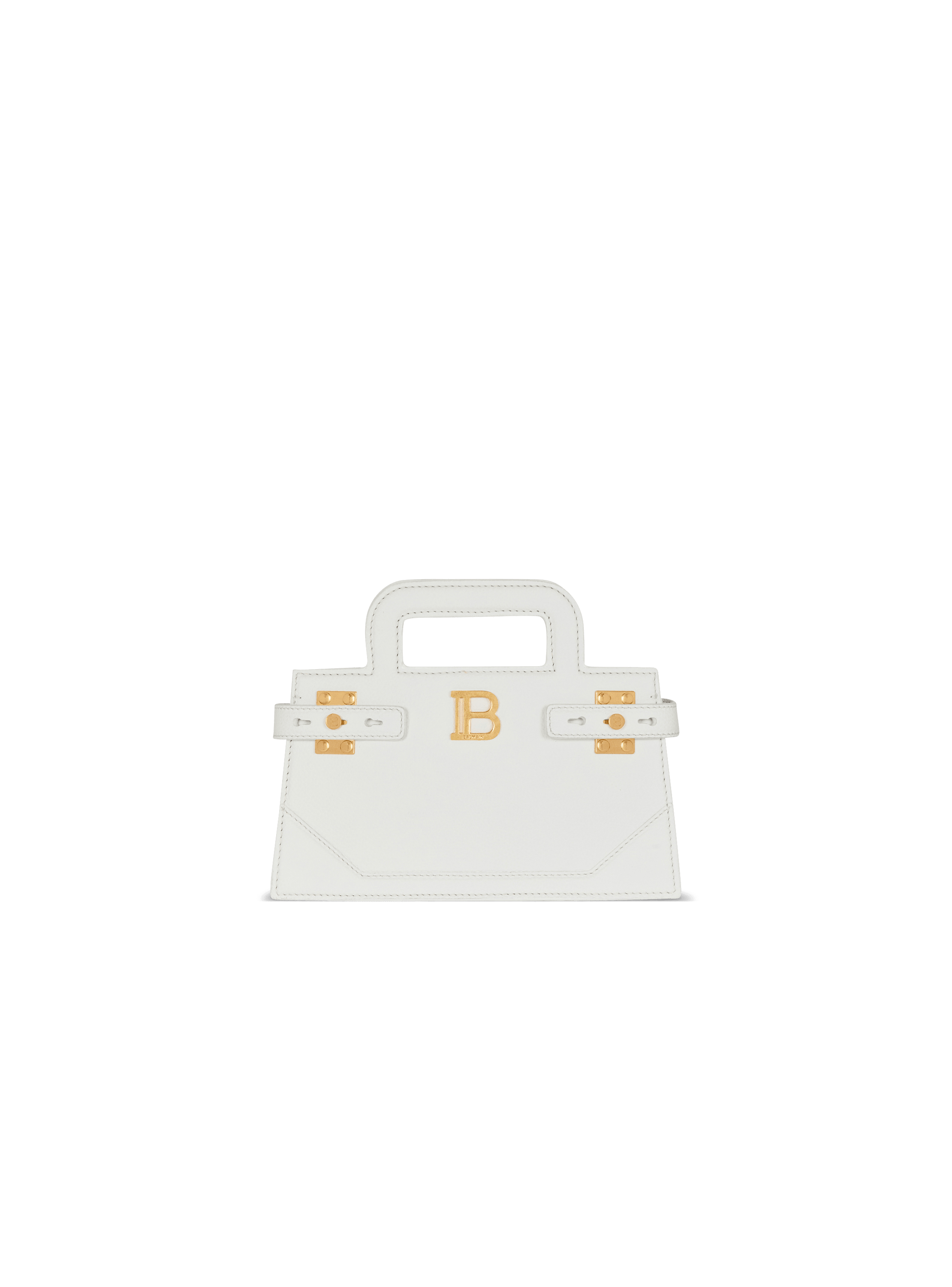 Small B-Buzz Top Handle bag in grained leather