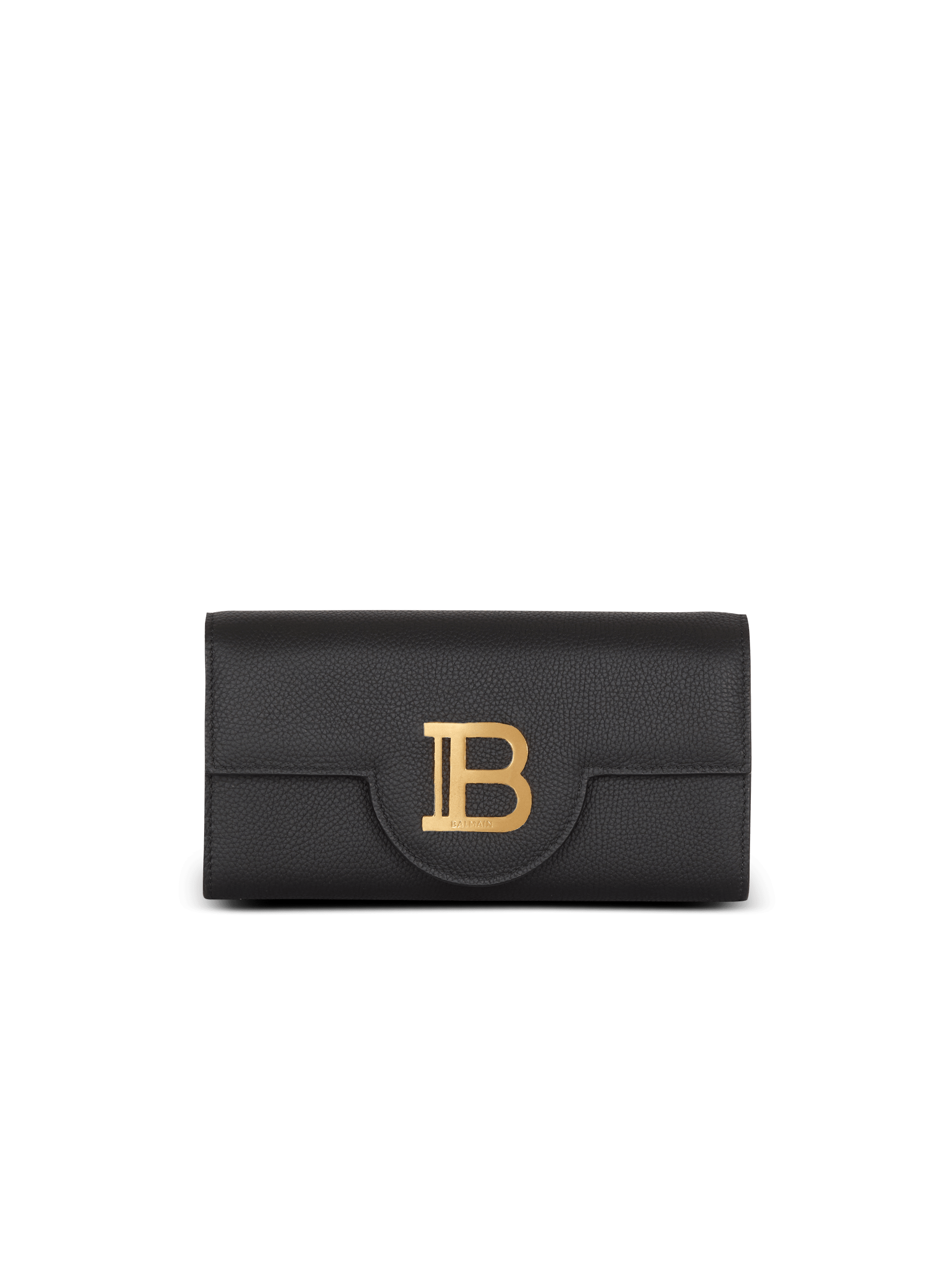 Bolso B-Buzz tipo cartera de piel granulada con cadena