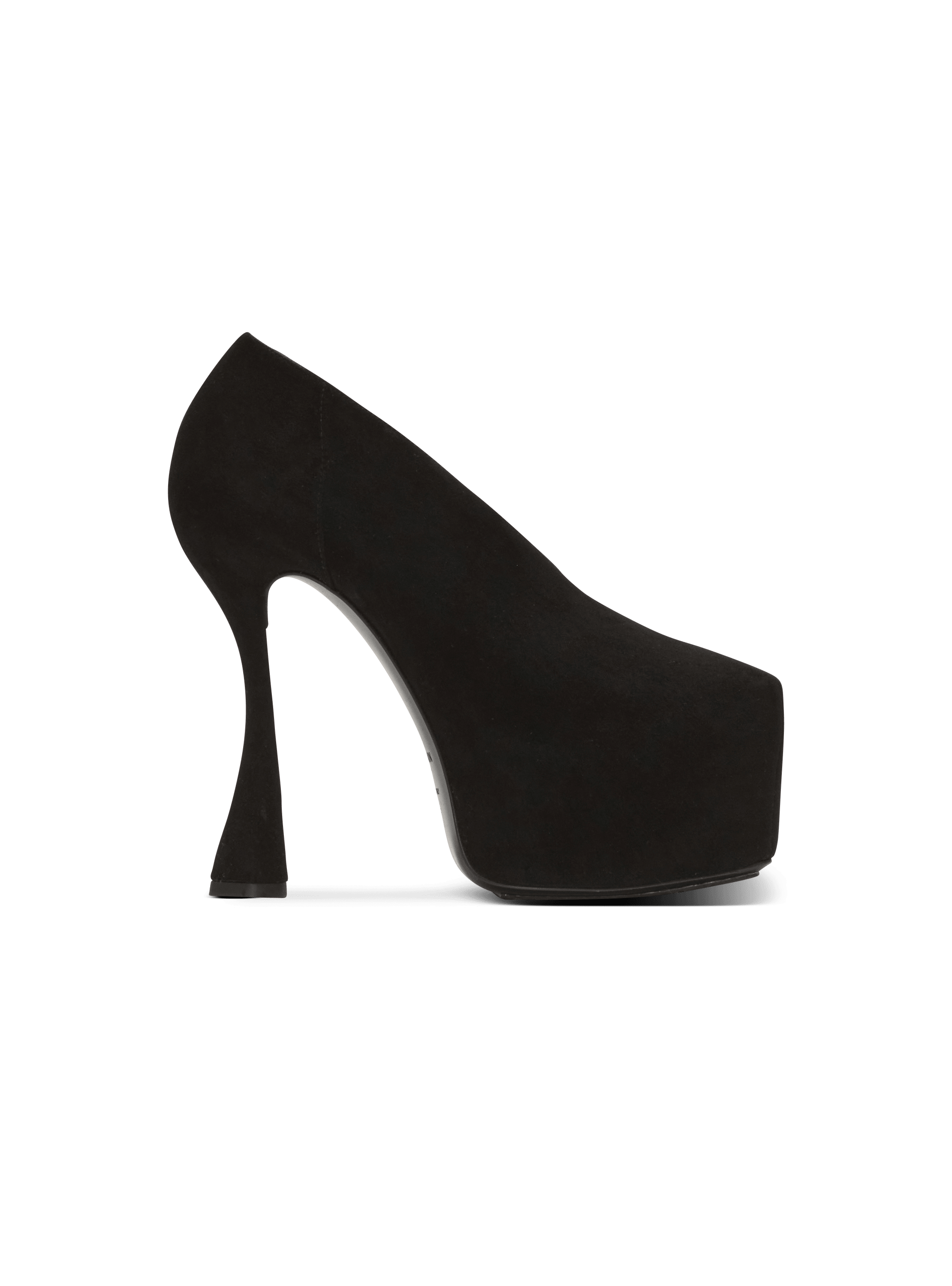 Eden platform pumps in suede