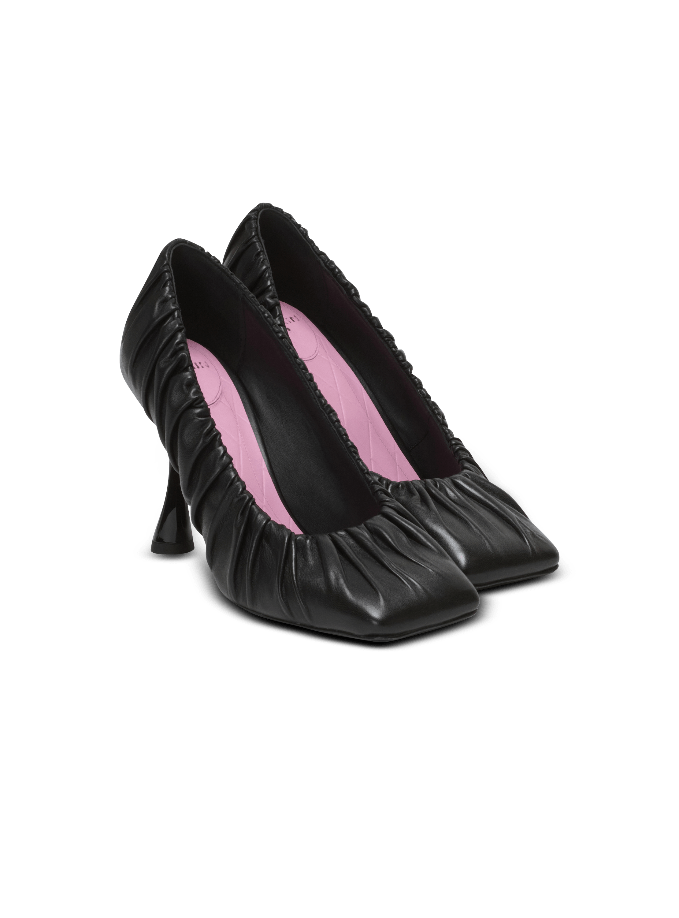 Pumps Eden aus gerafftem Lammleder