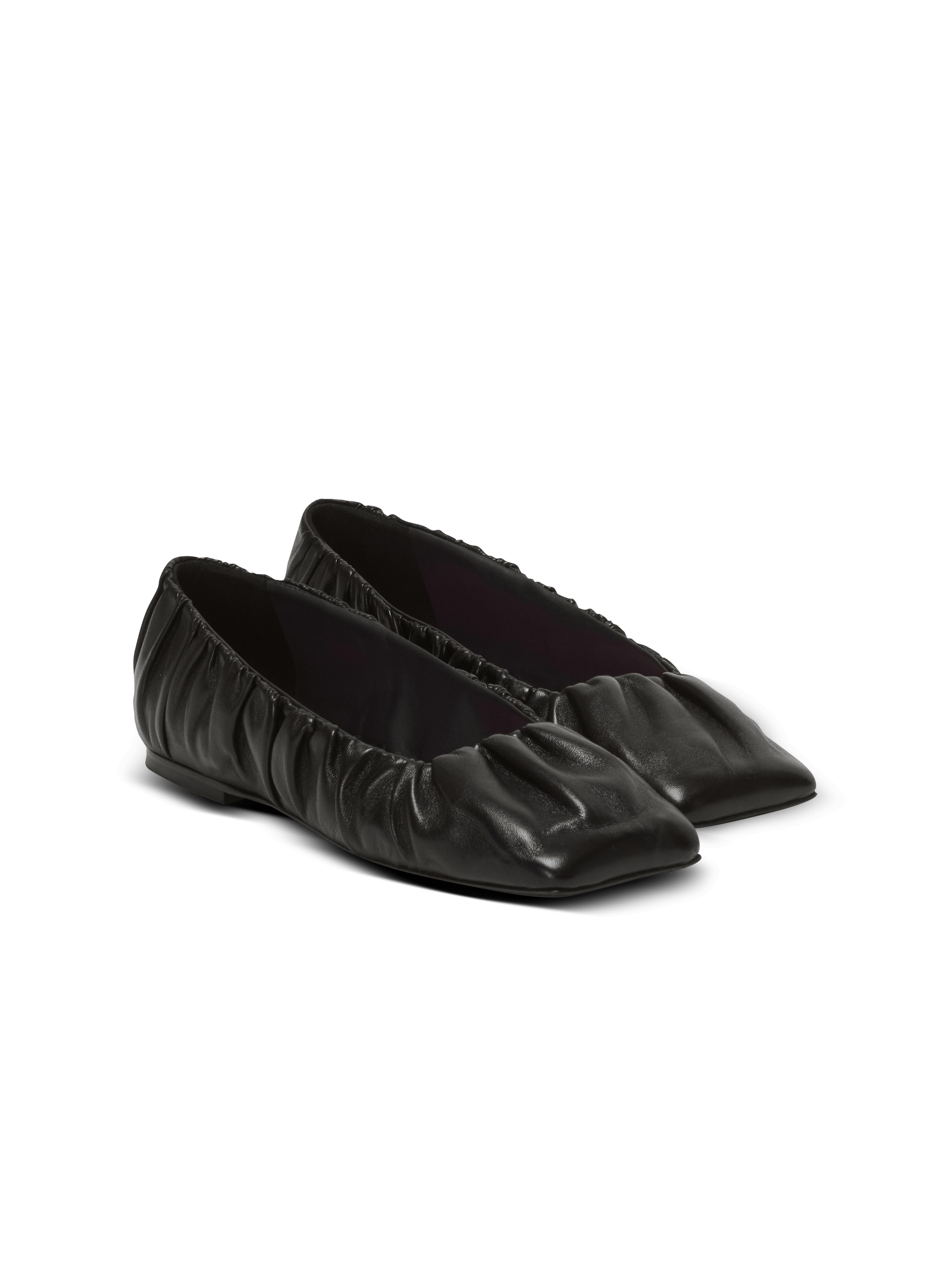 Eden ballet flats in gathered lambskin