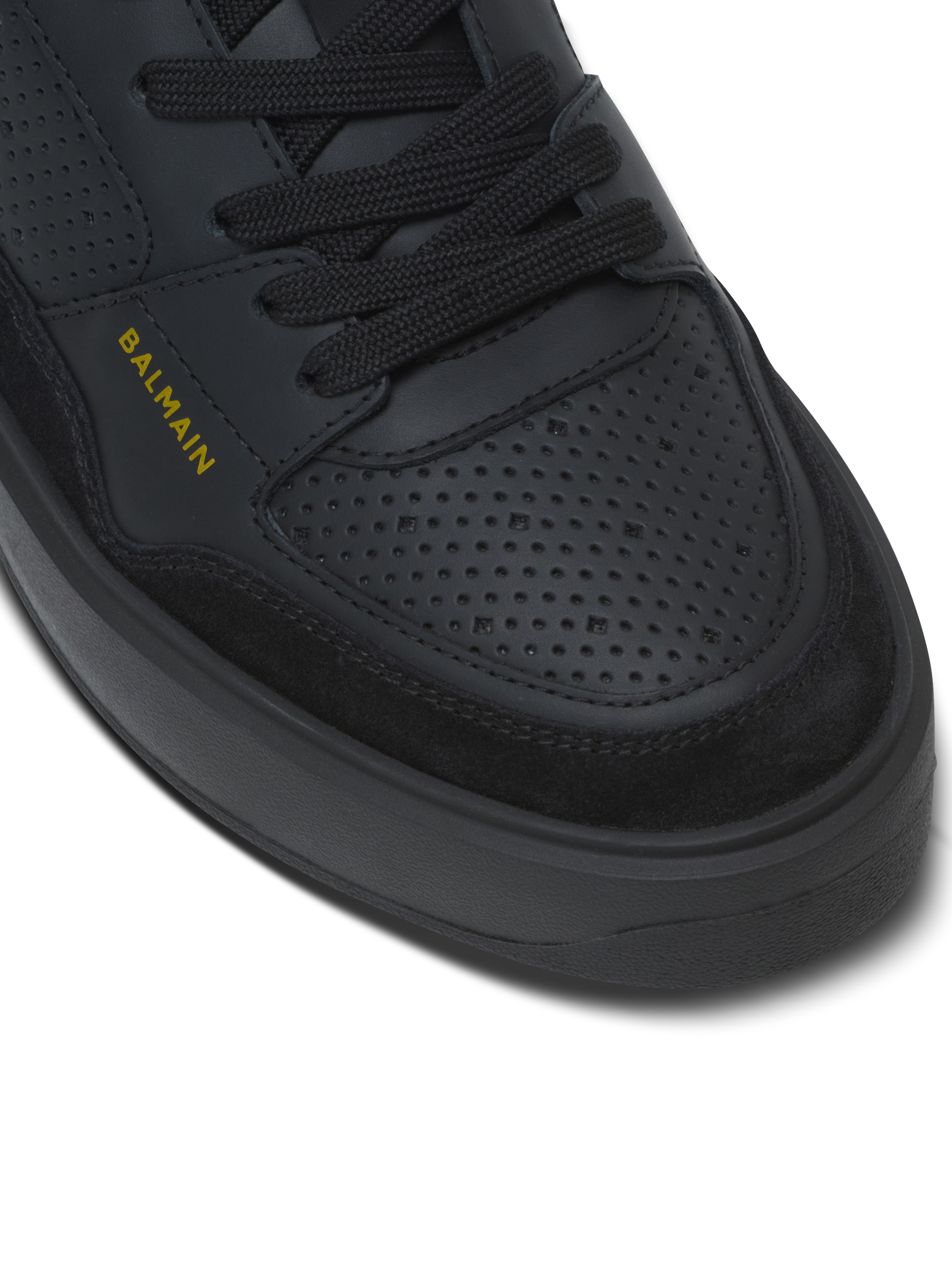 B-Court Flip trainers in calfskin black - Women | BALMAIN