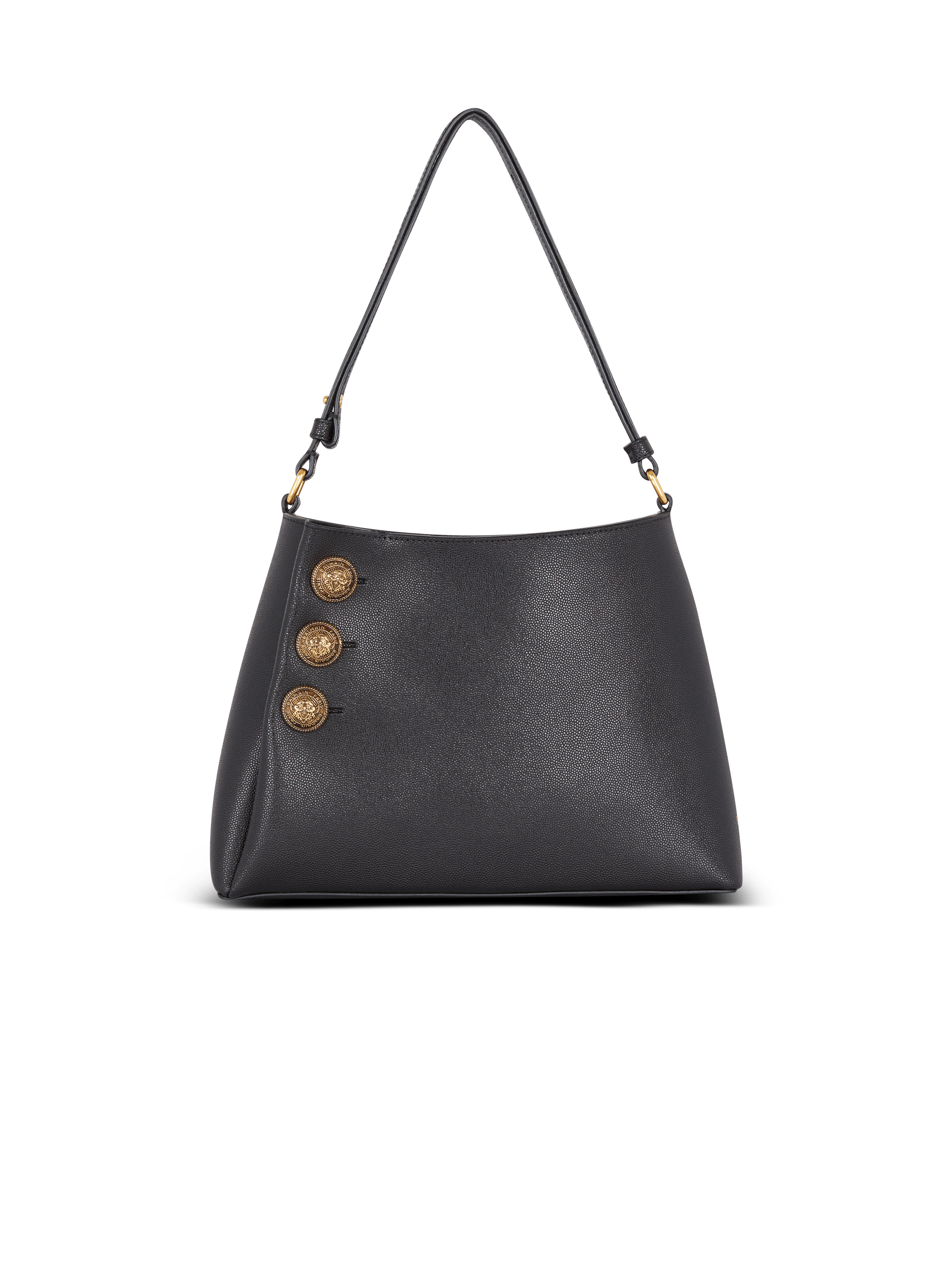 Embleme Shoulder bag in grained calfskin