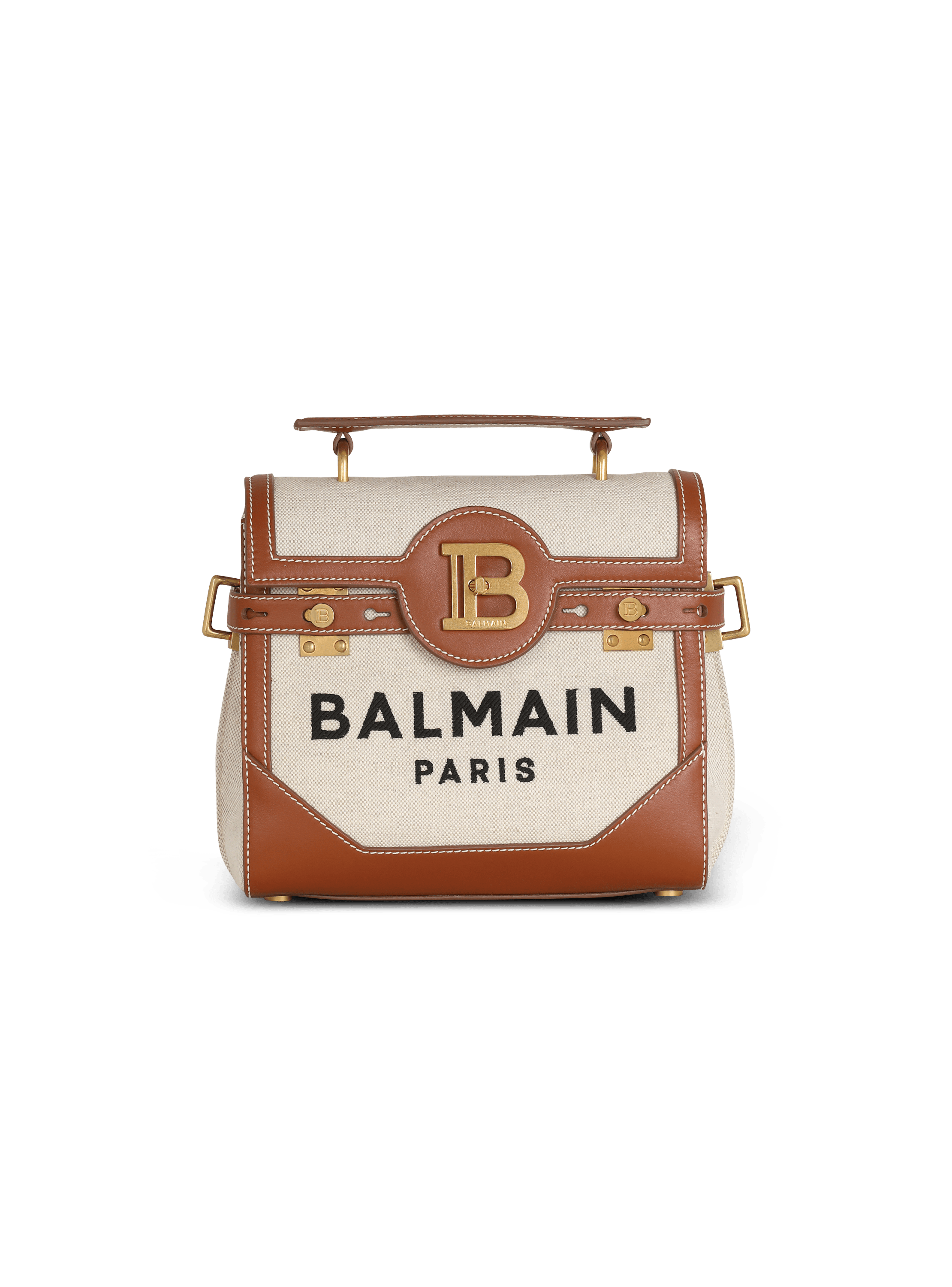 Sac B Buzz 23 en toile avec empiecements en cuir