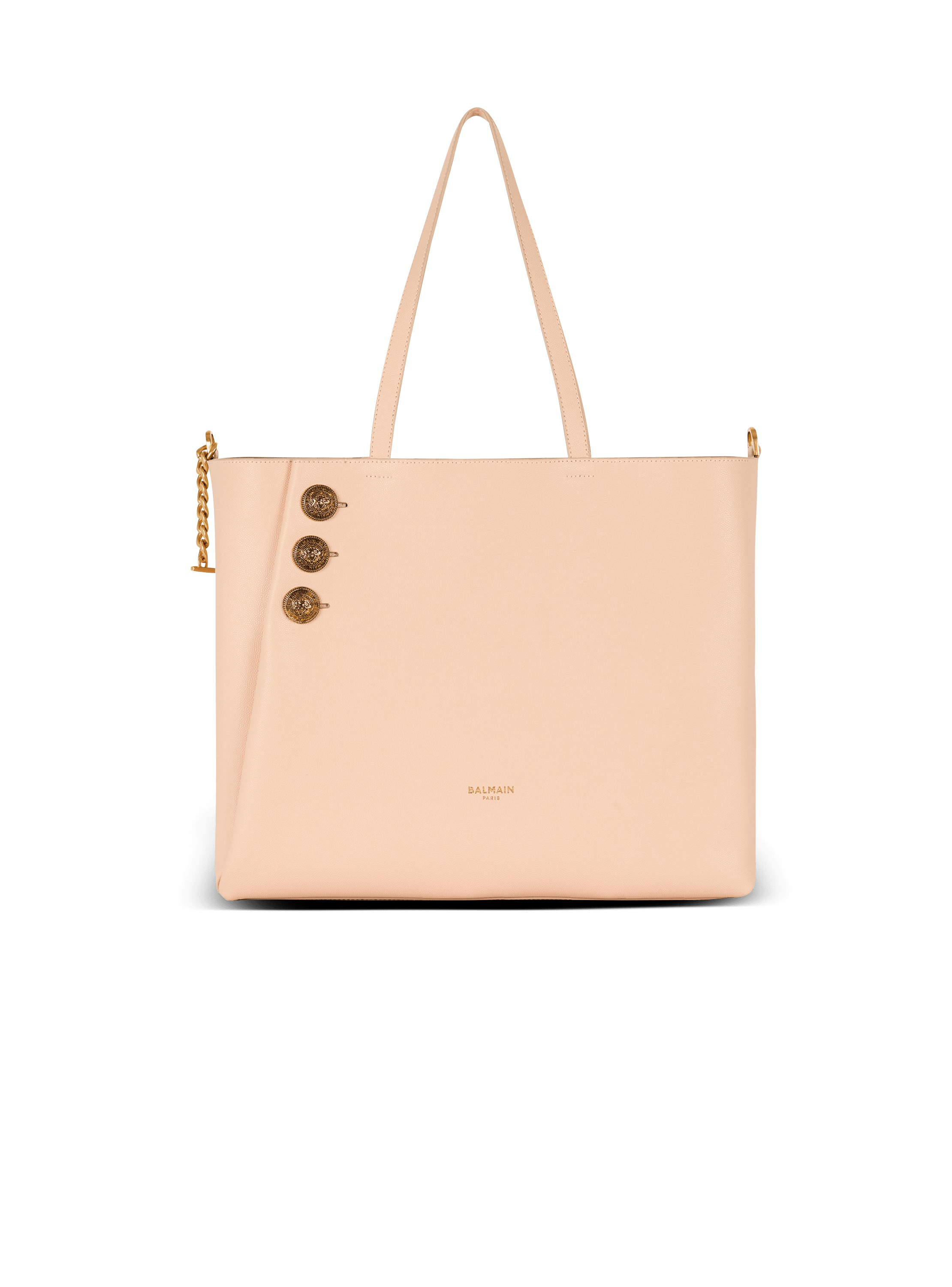 Emblème grained calfskin tote bag