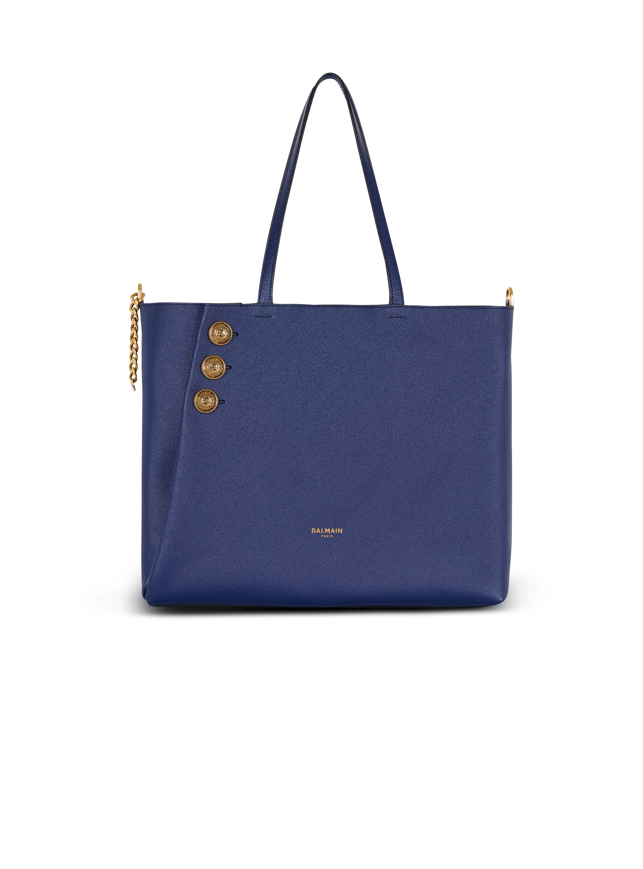 Emblème grained calfskin tote bag