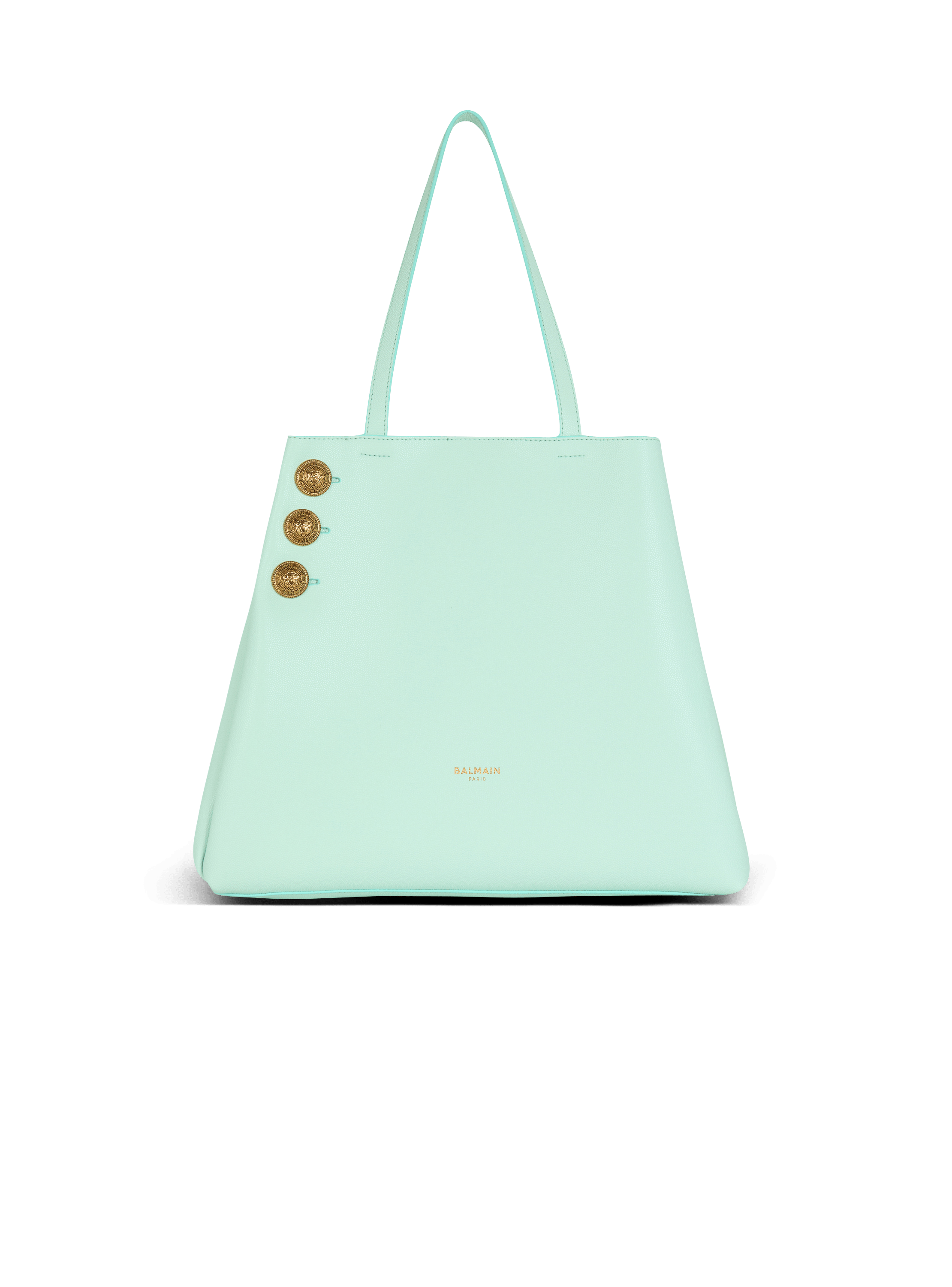 Embleme grained calfskin tote bag