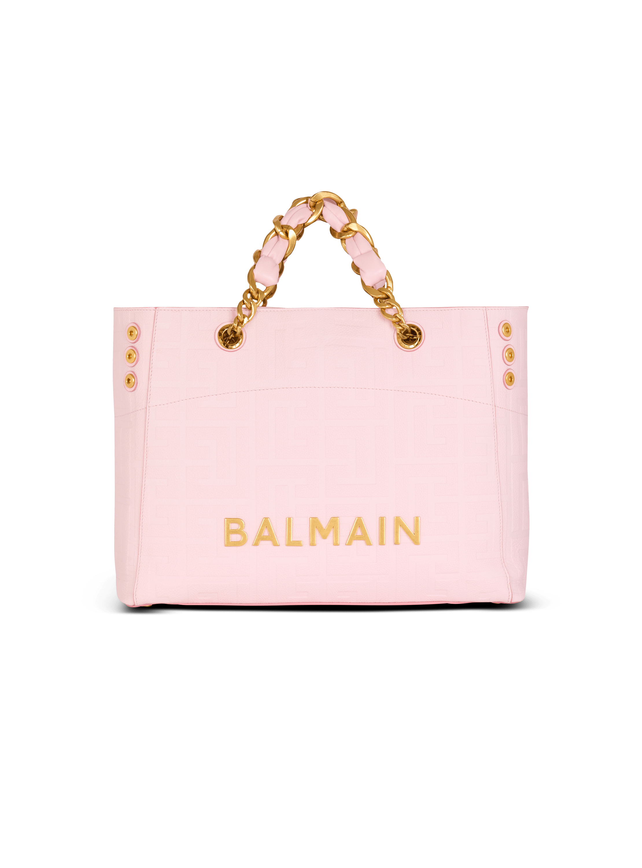 1945 Soft tote bag in grained calfskin - Women | BALMAIN