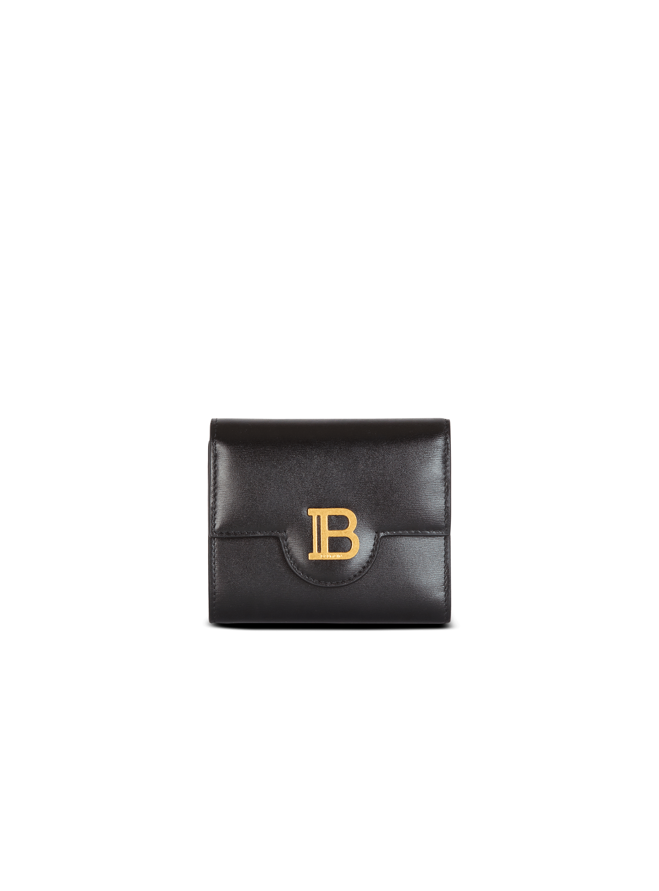 Calfskin B Buzz trifold wallet Women BALMAIN