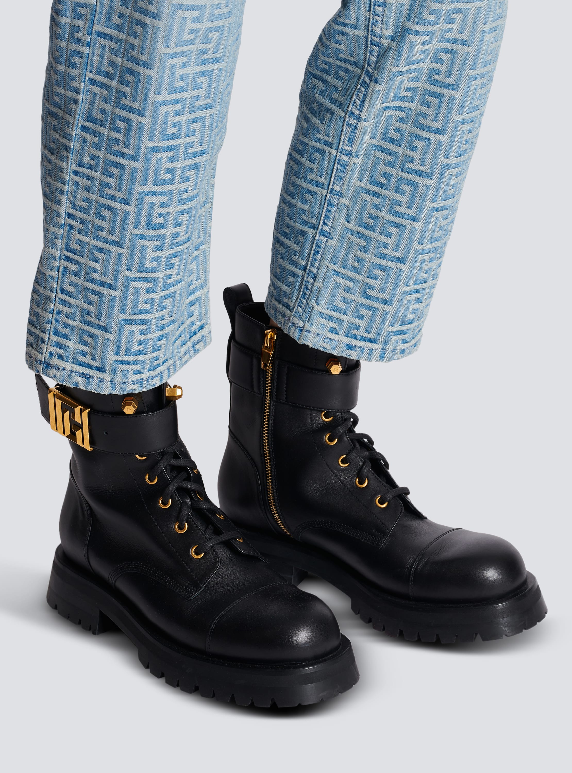 Balmain leather boots online