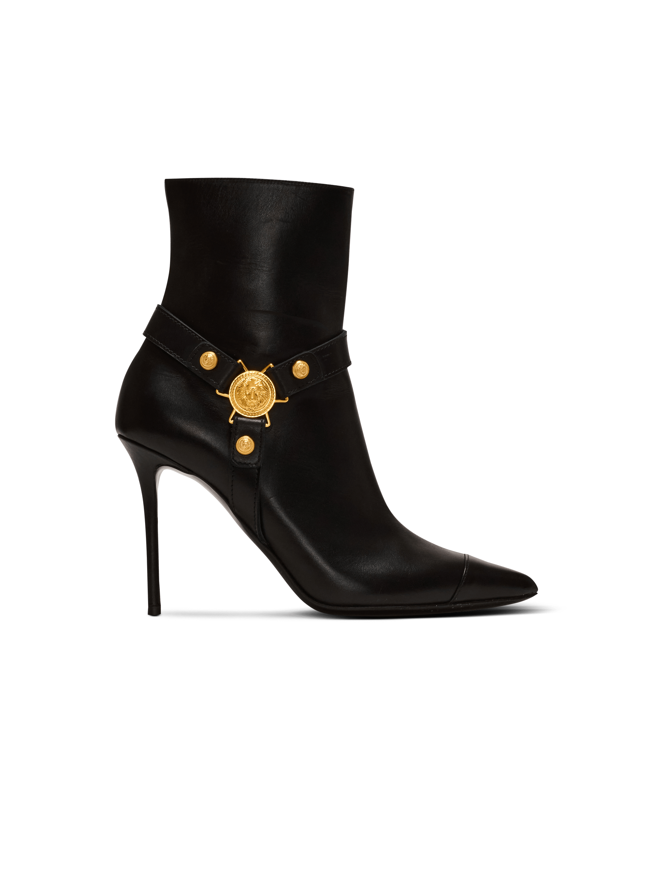 Heeled calfskin Eva ankle boots