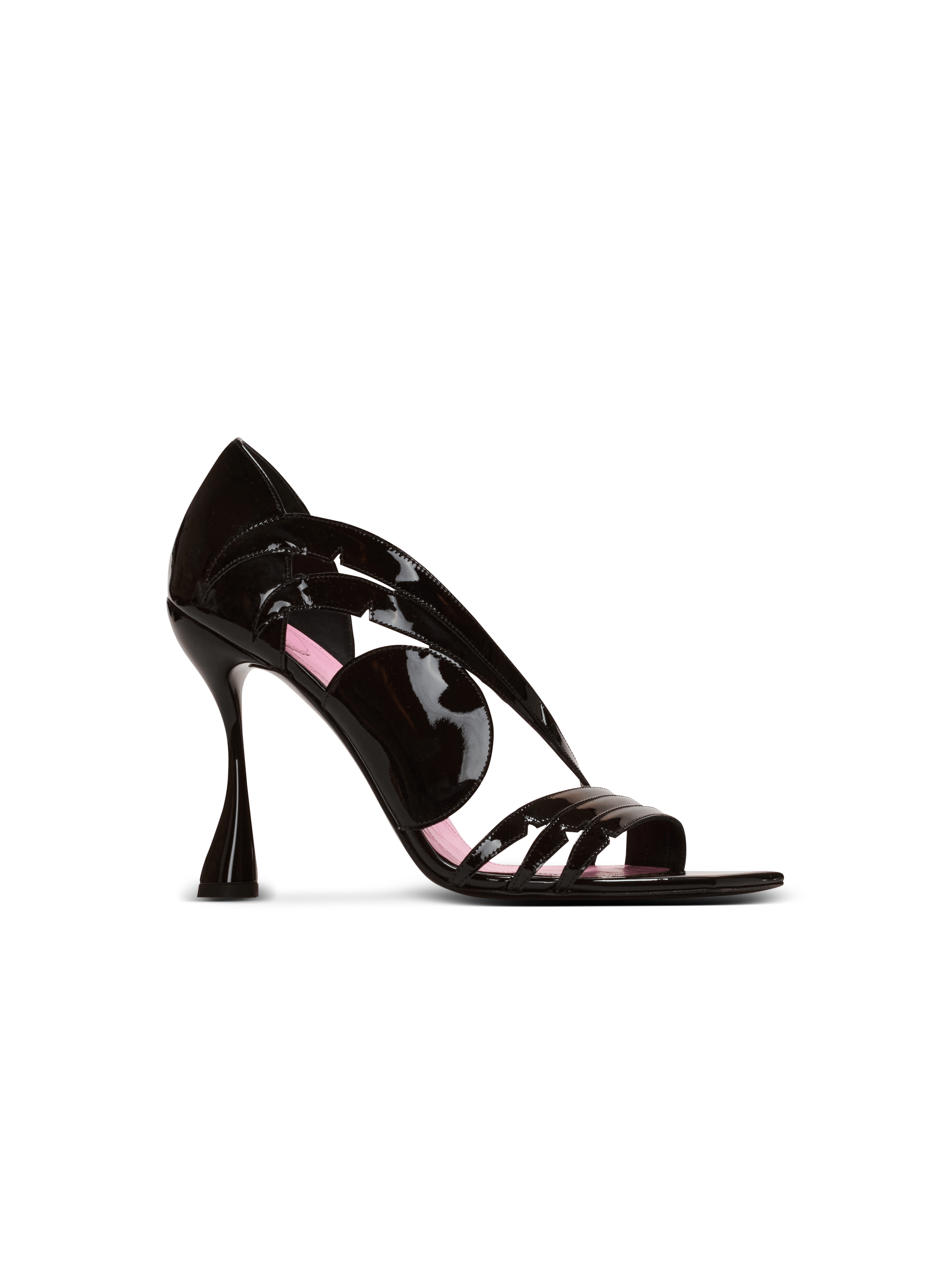 Heeled Eden sandals in patent leather