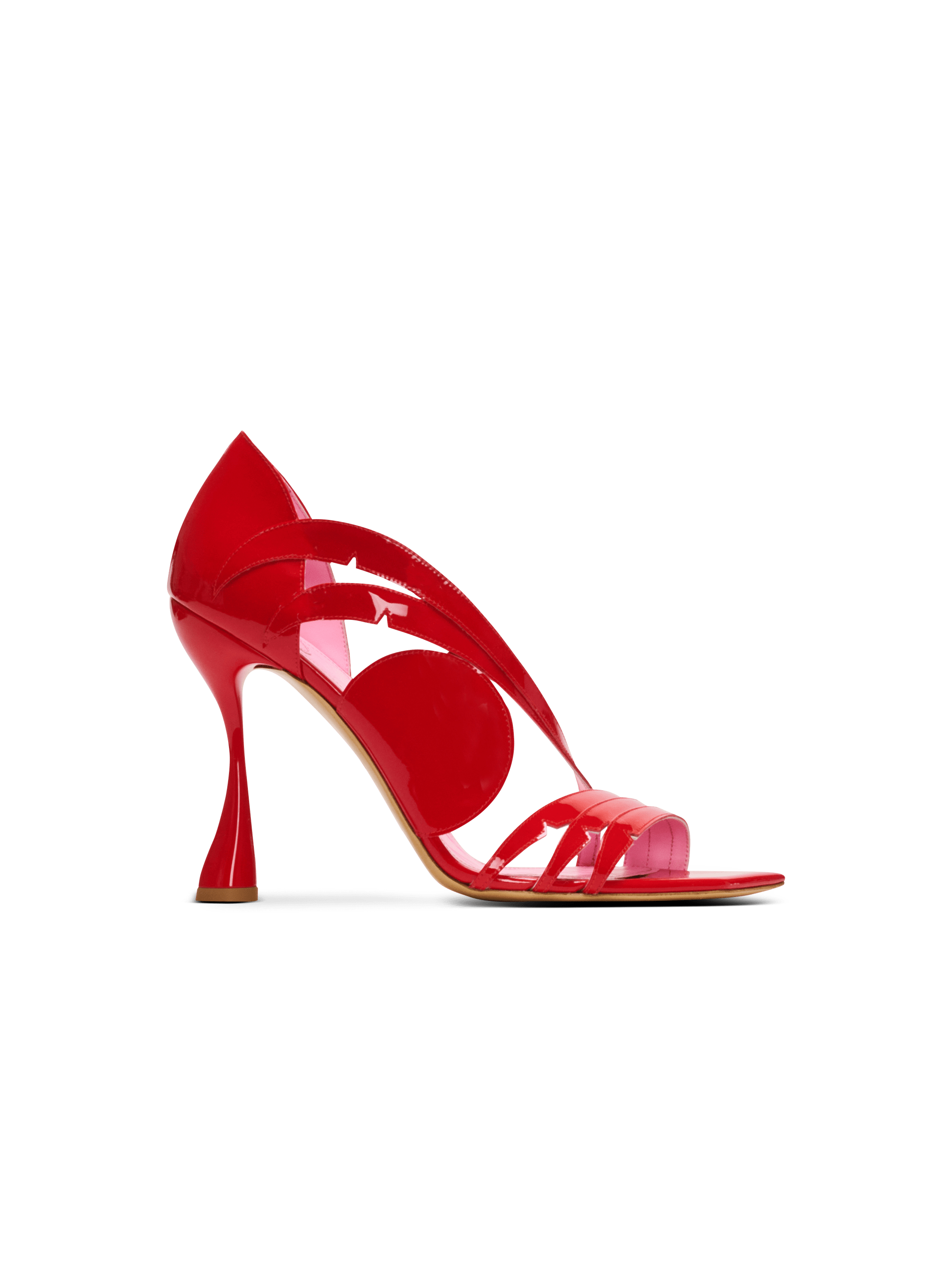 Heeled Eden sandals in patent leather