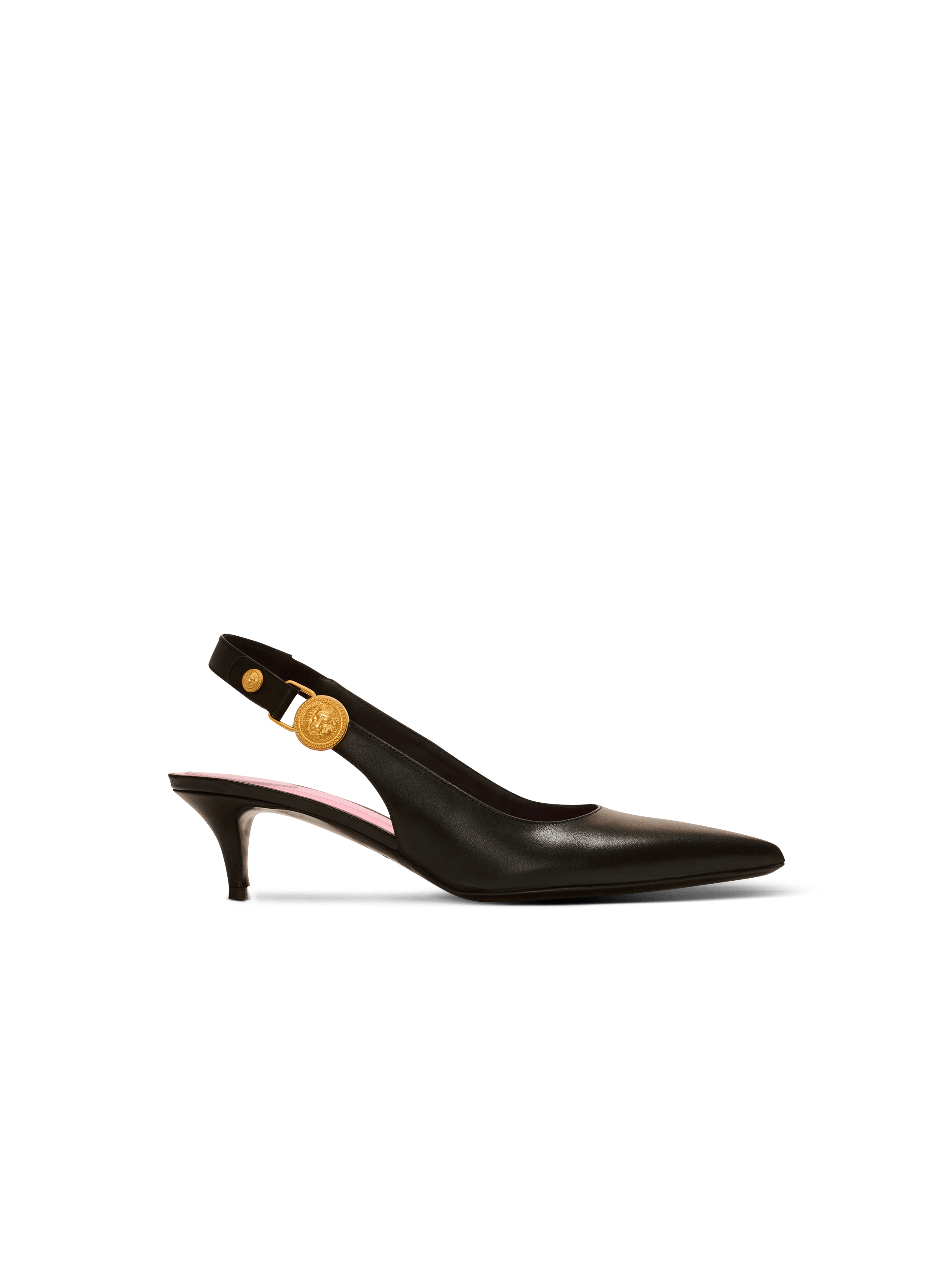 Eva kitten slingbacks in calfskin