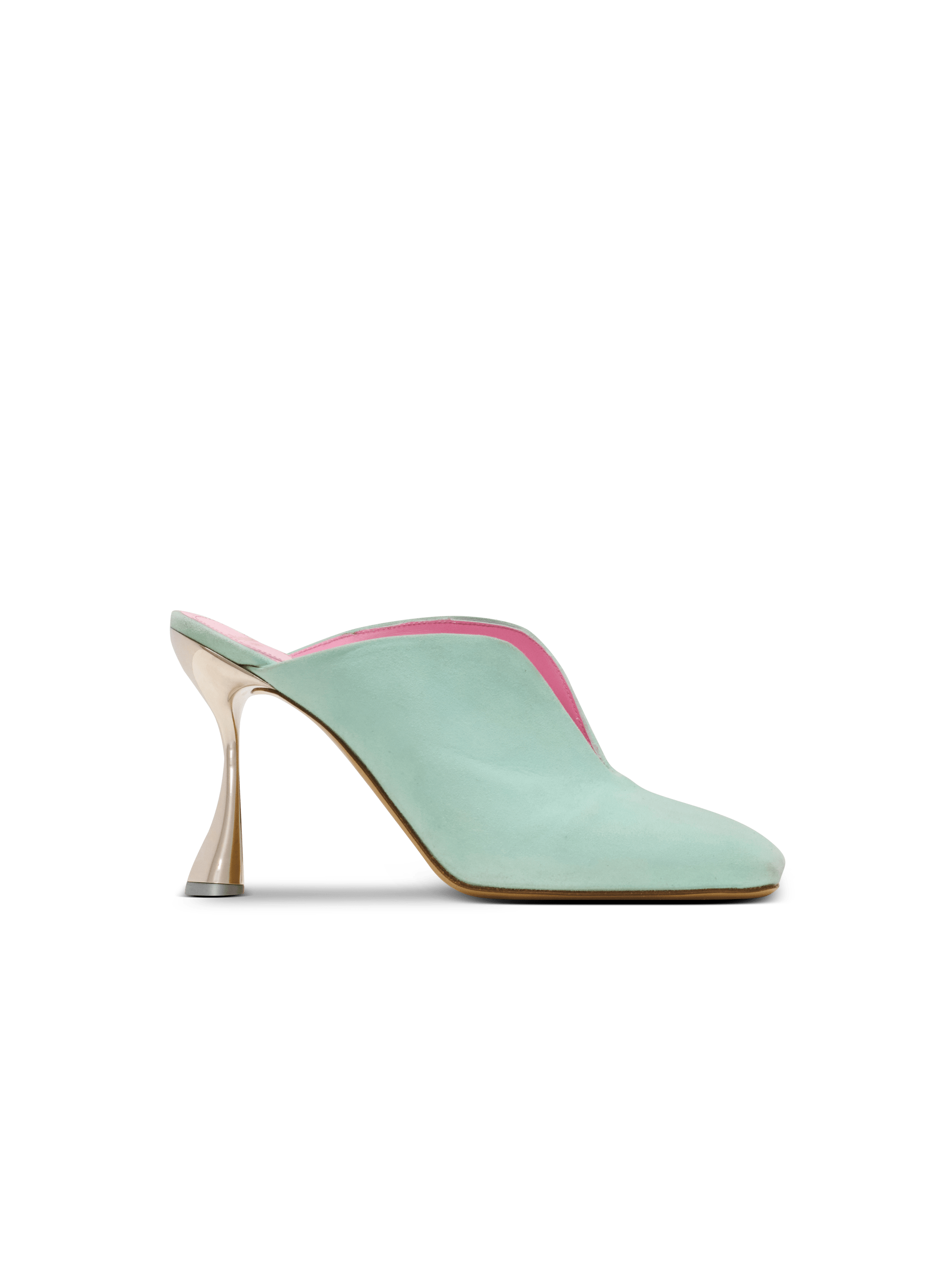 Mules Eden à talons en cuir suédé