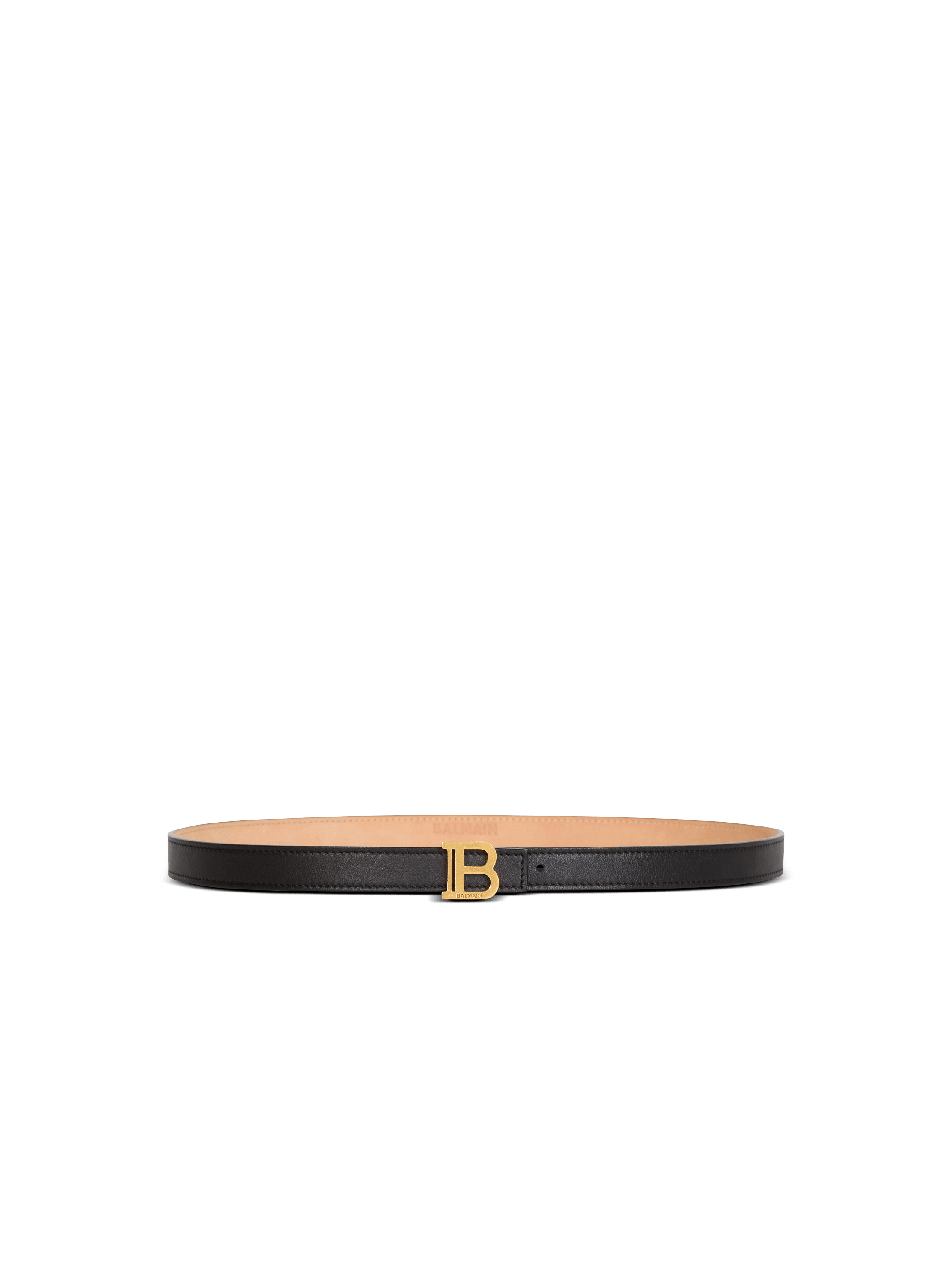 Ceinture B-Belt fine en cuir de veau