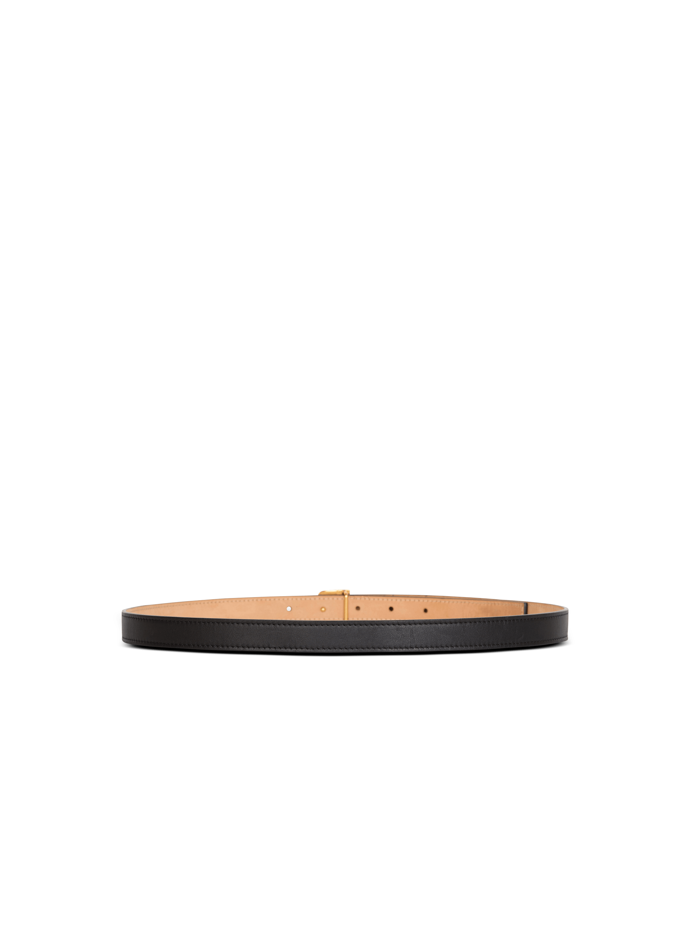 Thin calfskin B-Belt