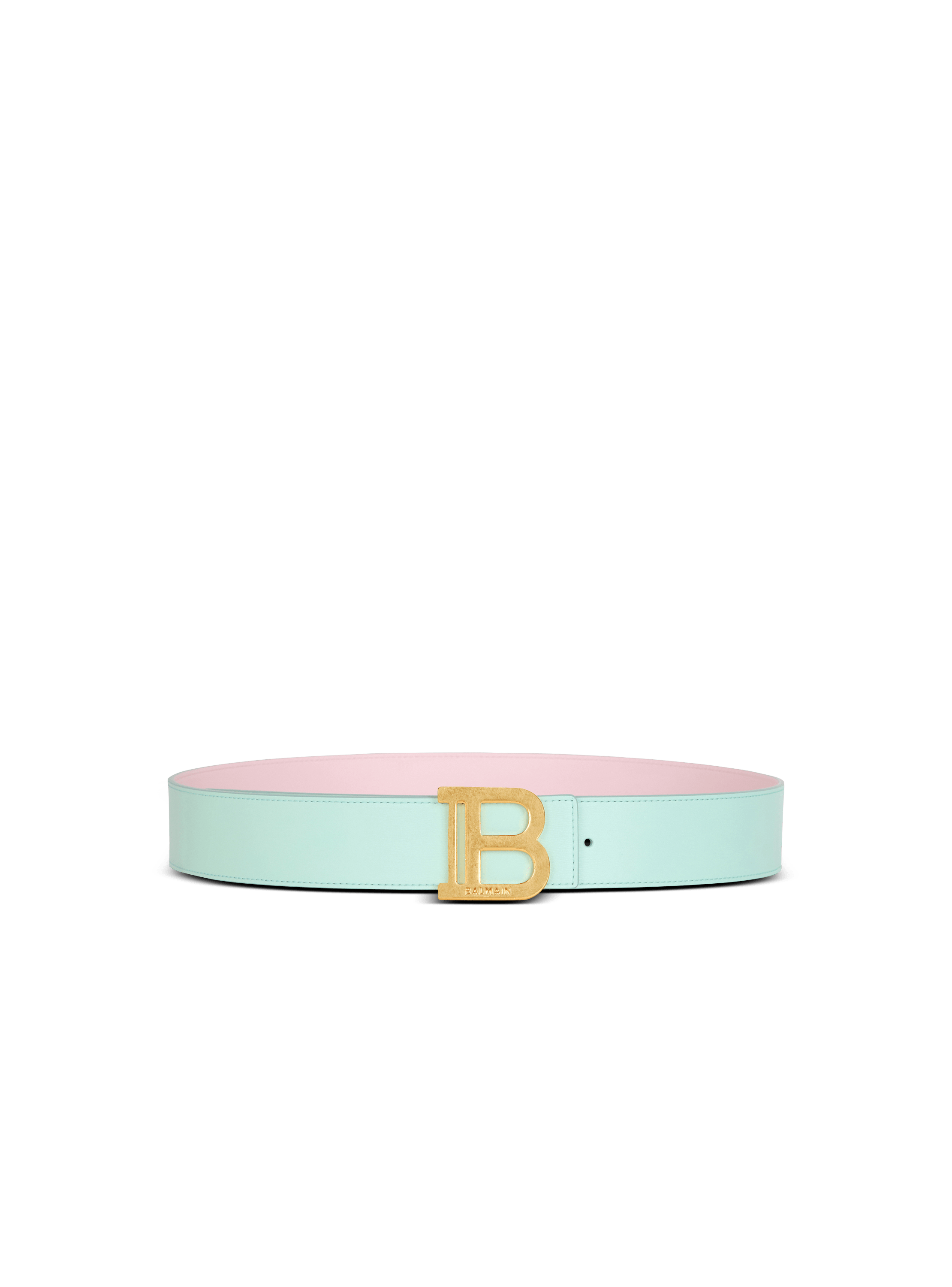 Two-tone reversible calfskin B-Belt