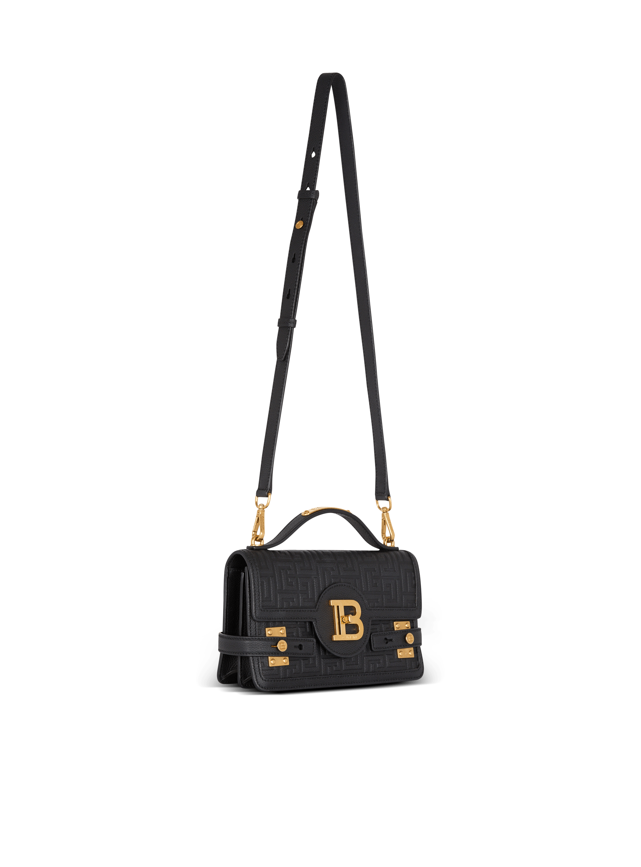 B-Buzz 24 grained monogram leather Shoulder bag