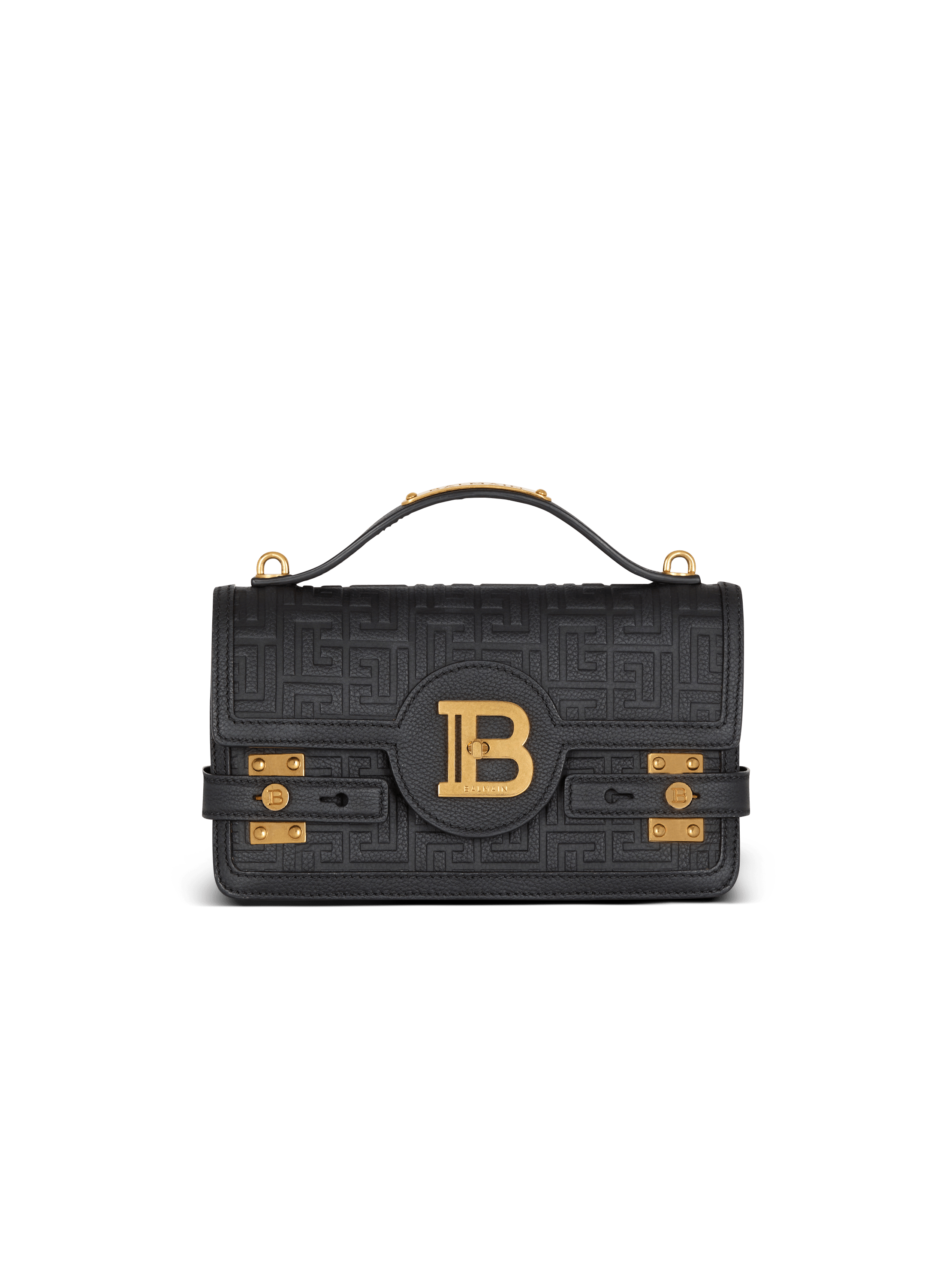 B-Buzz 24 grained monogram leather Shoulder bag