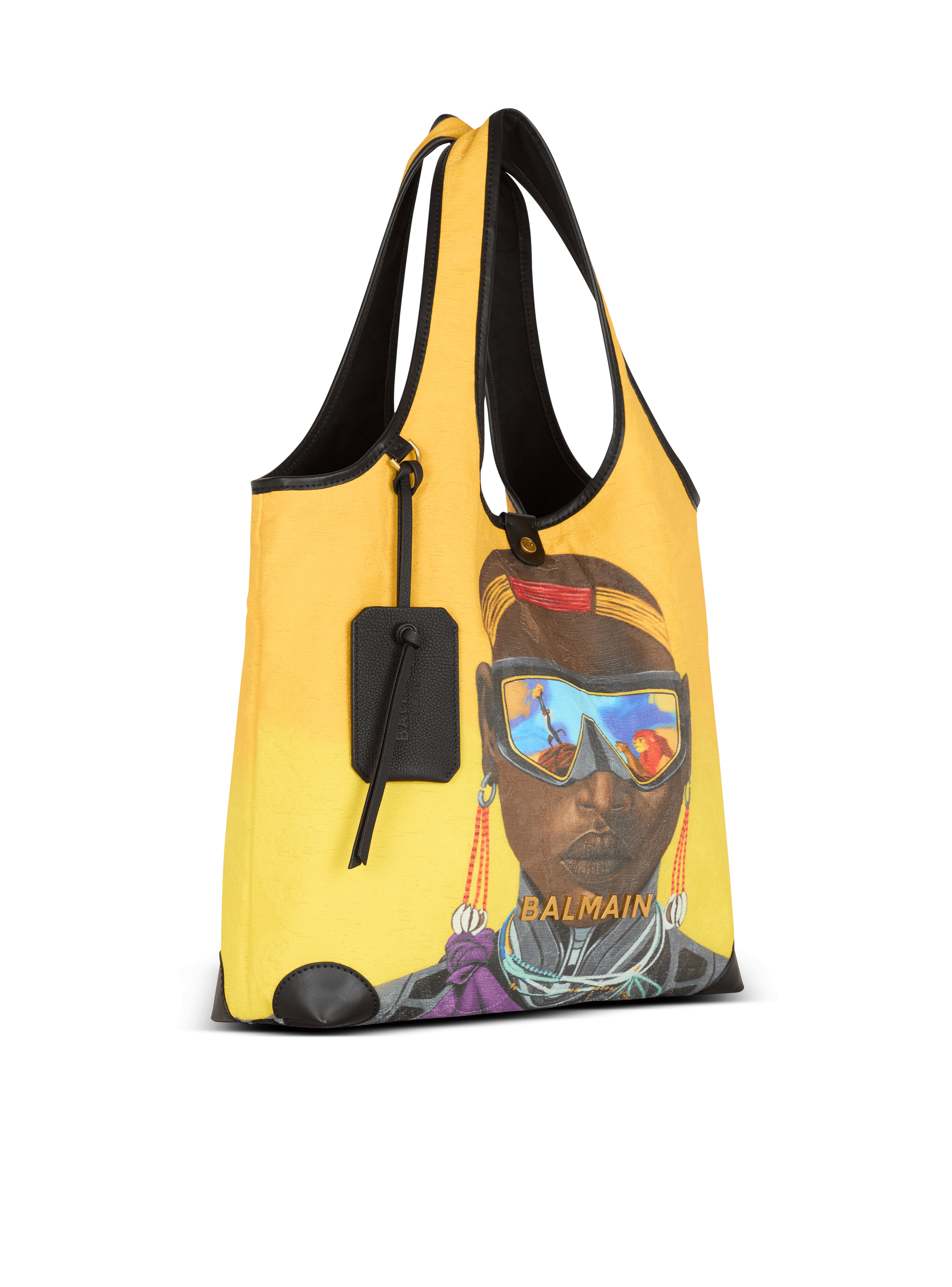 Disney x Balmain : The Lion King - Grocery Bag B-Army imprimé Nika Mtwana