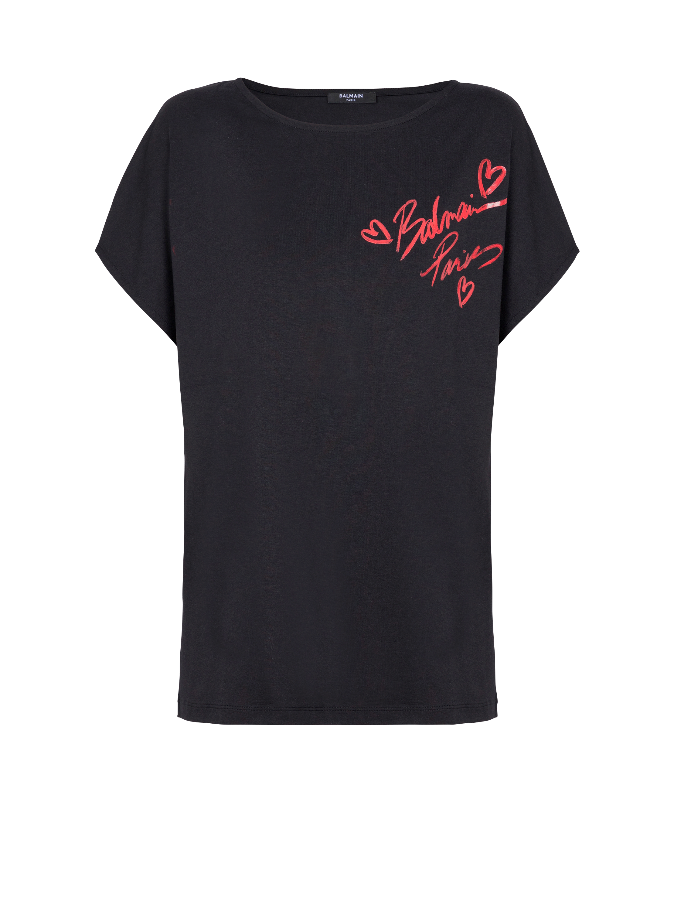 Short-sleeved Balmain Lipstick T-shirt