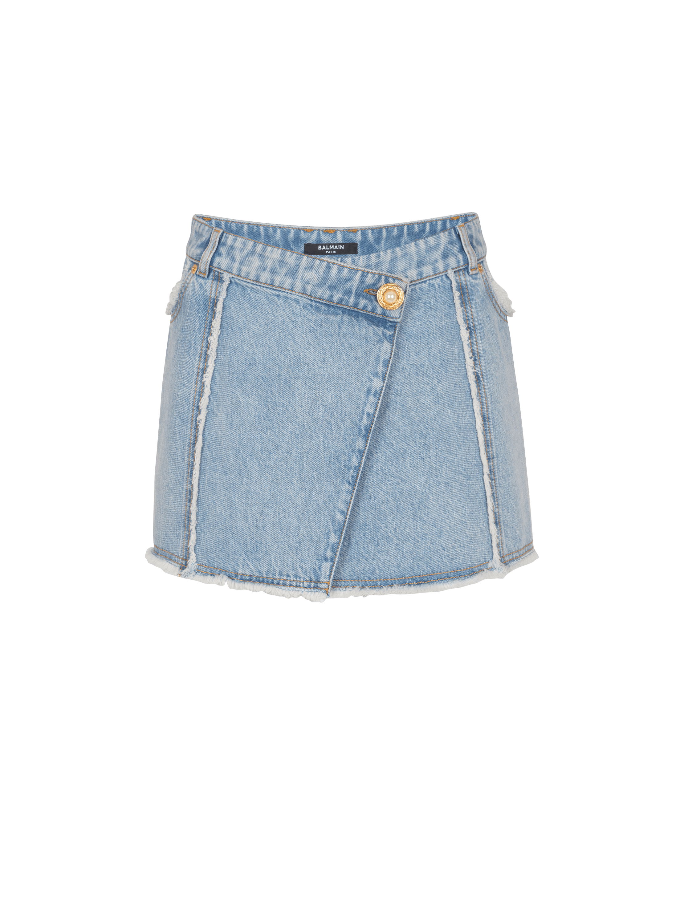 Asymmetrischer Rock aus Denim