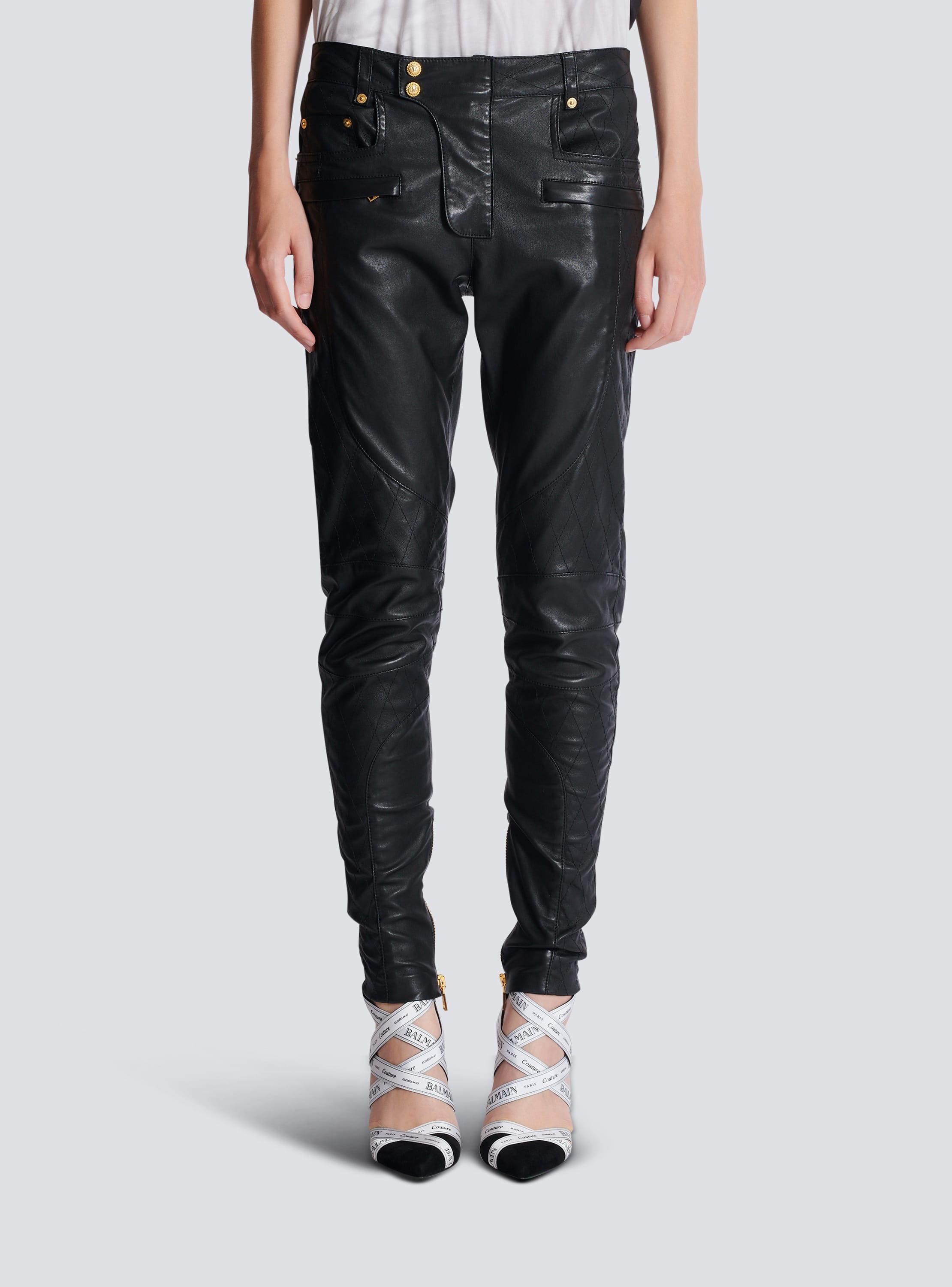 Balmain leather jeans all sizes hot