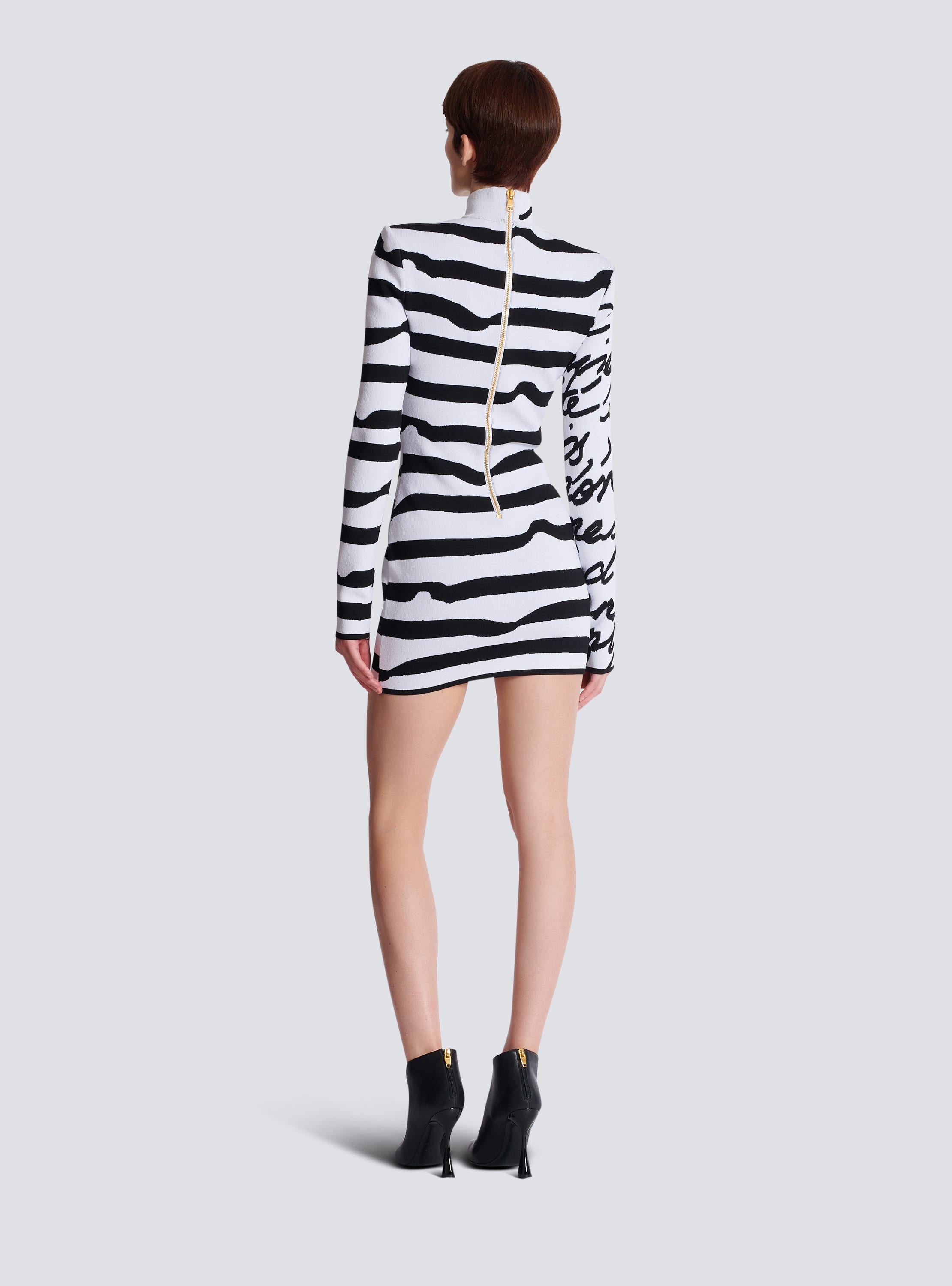 Balmain striped dress best sale