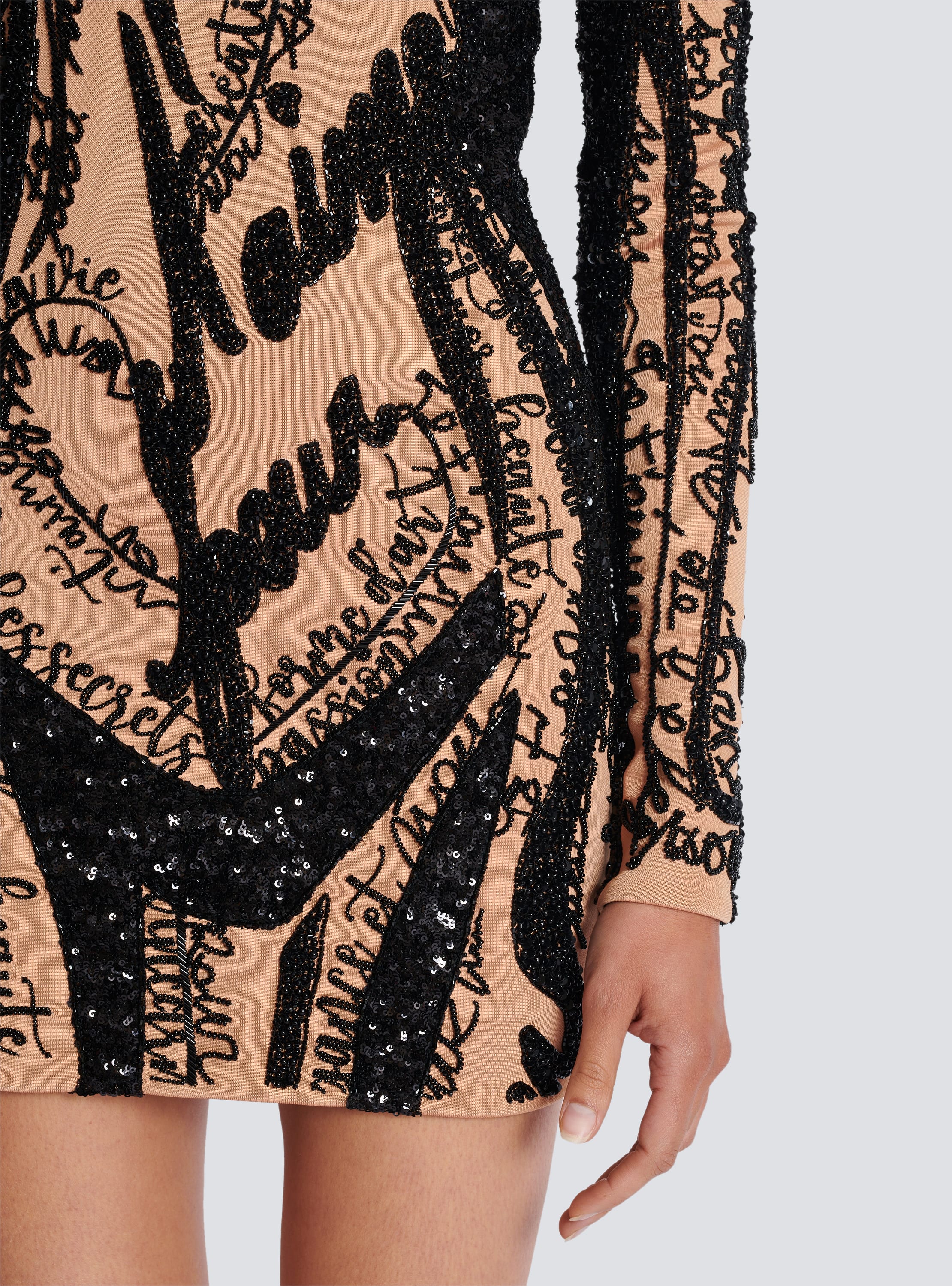 Balmain embroidered dress hotsell