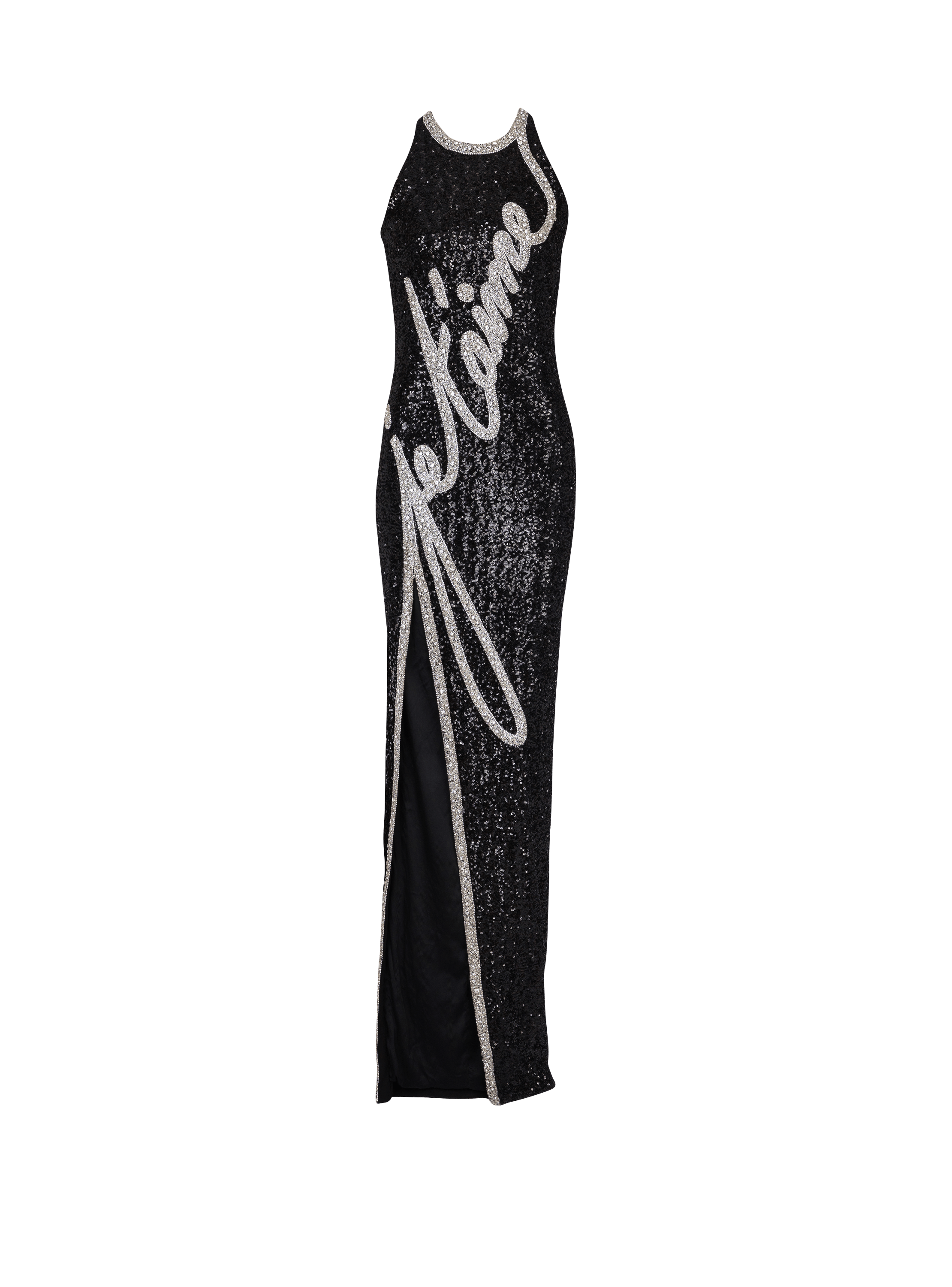 Long "Love Letter" embroidered sequin dress