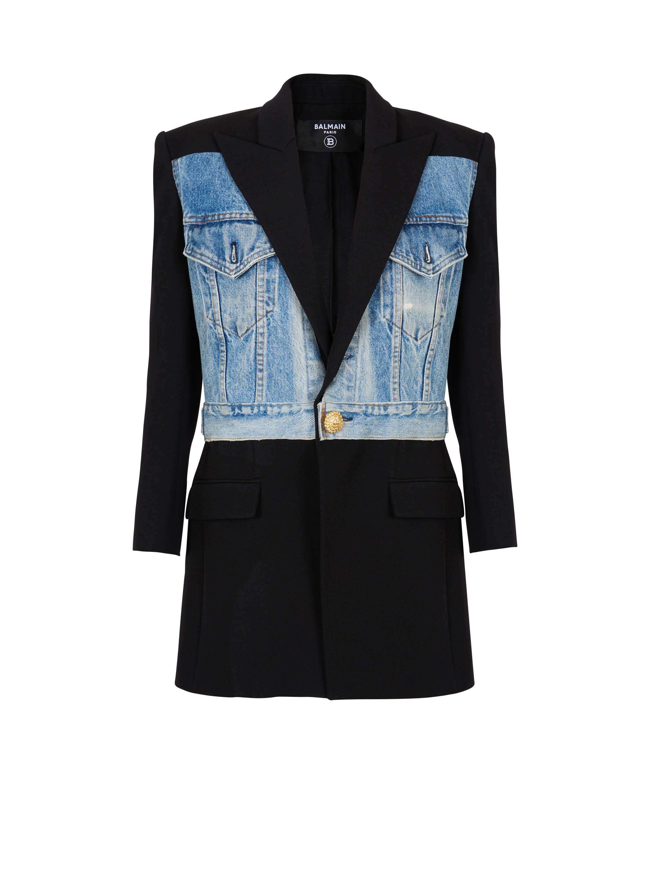 1-button bi-material jacket