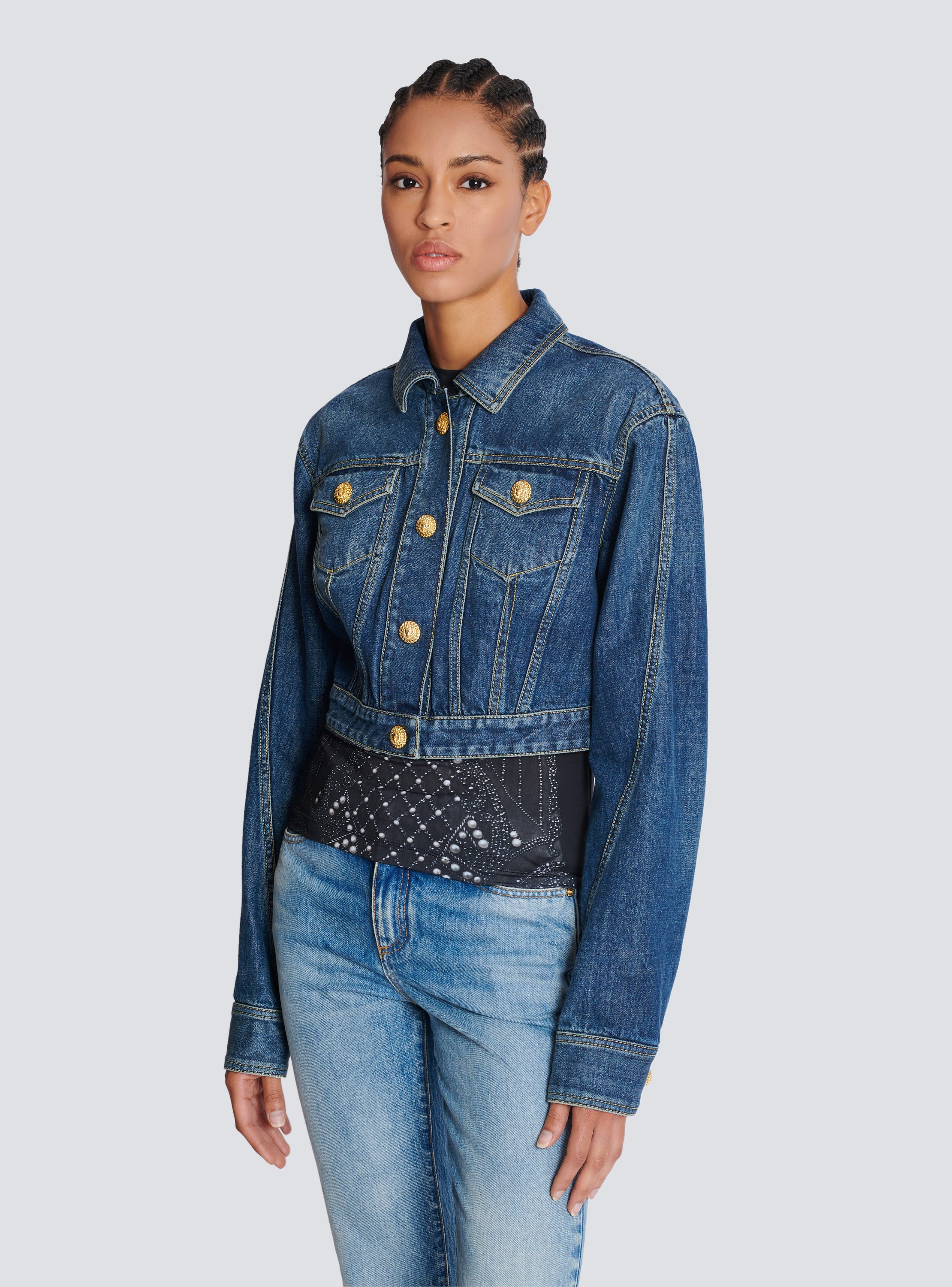 Balmain jeans jacket best sale