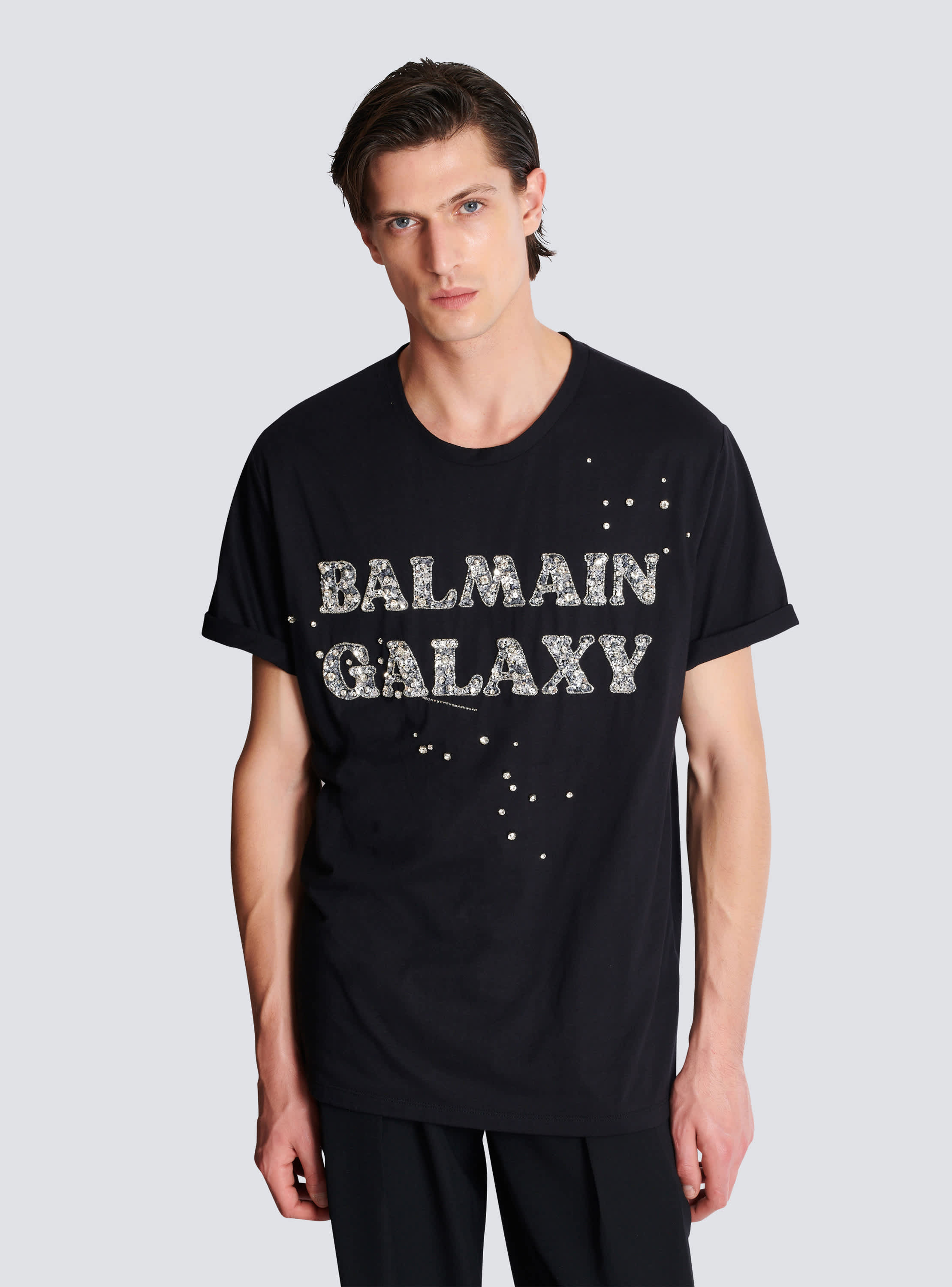 Embroidered Balmain Galaxy T-shirt - Men | BALMAIN