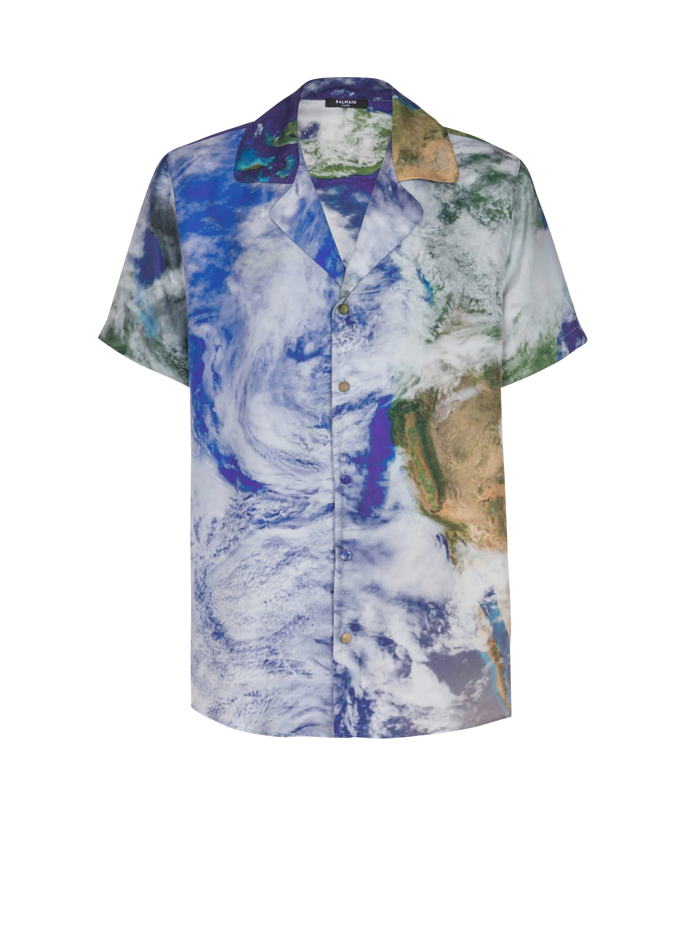 Pyjama shirt with Earth print