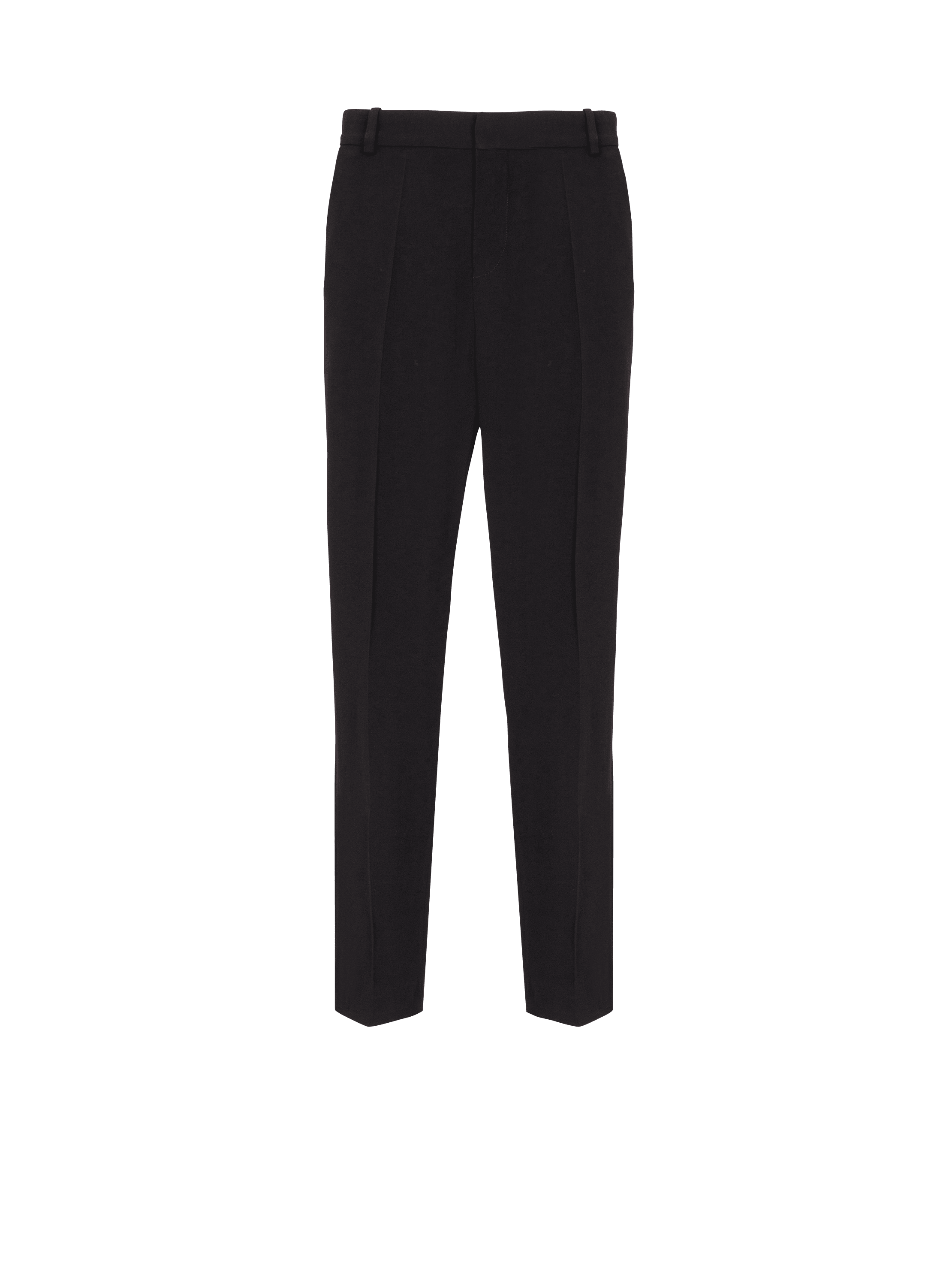 Crepe straight-leg trousers