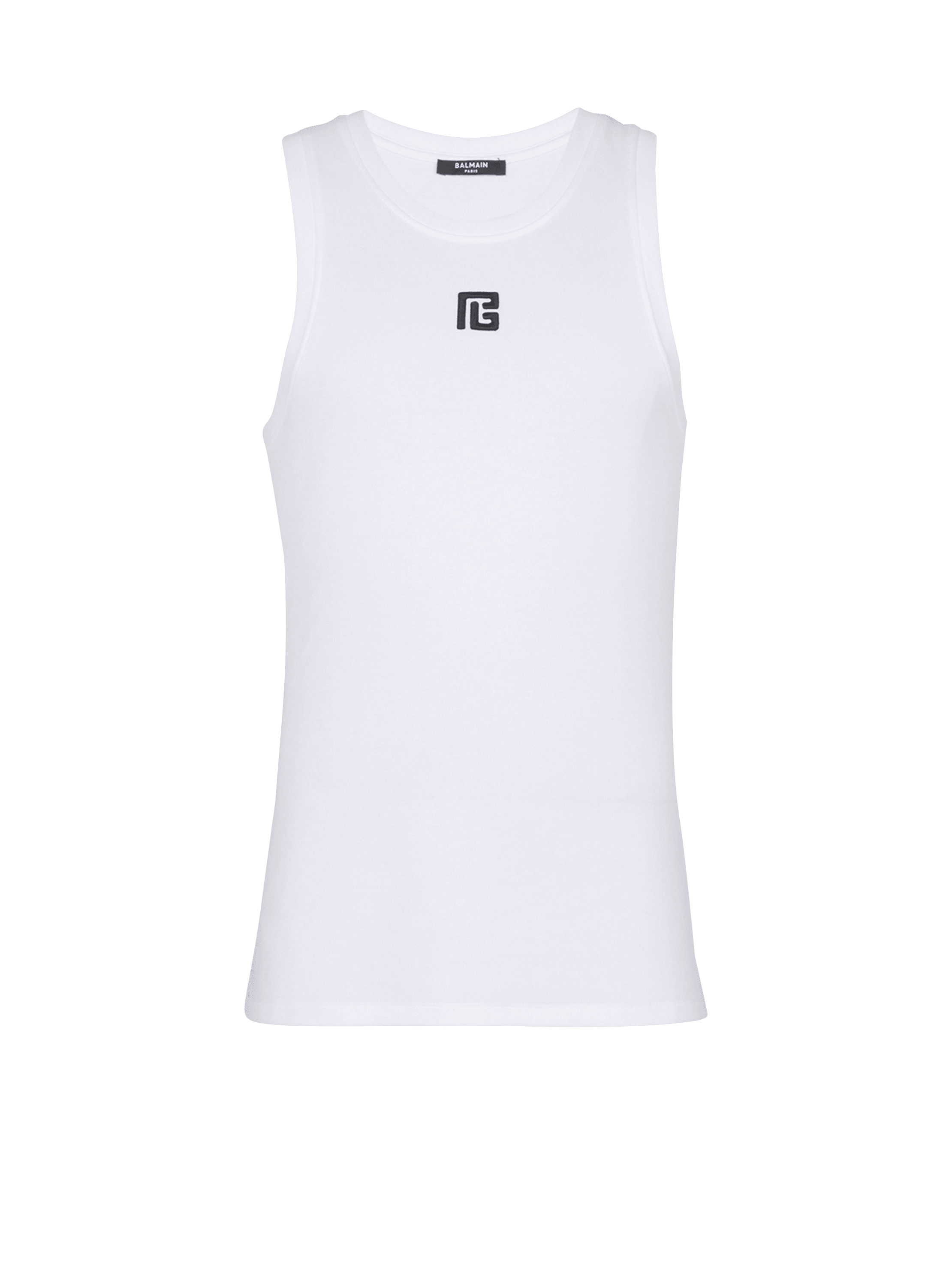 Camiseta sin mangas con bordado PB