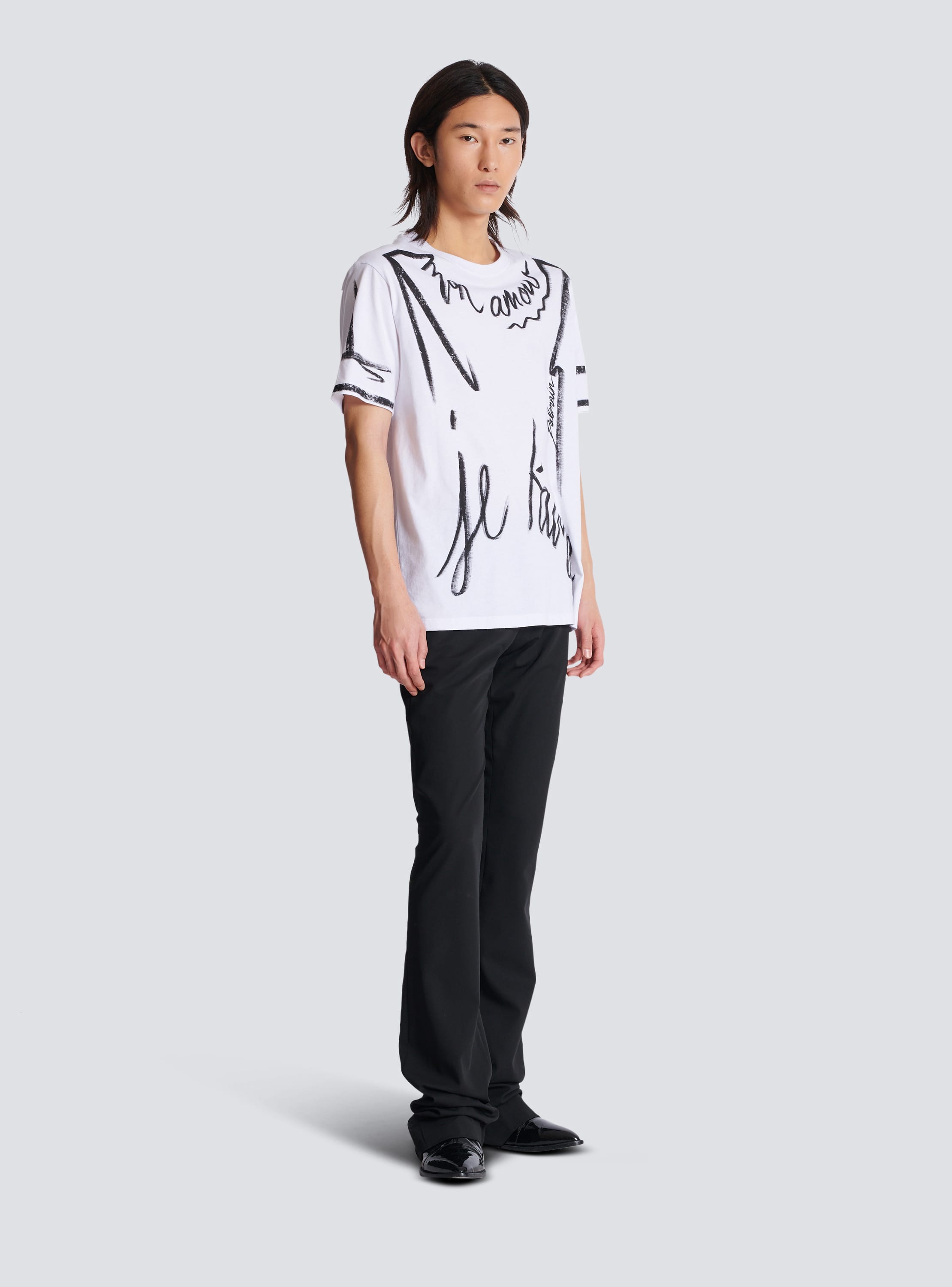 ラブレター”プリントTシャツ - Men | BALMAIN