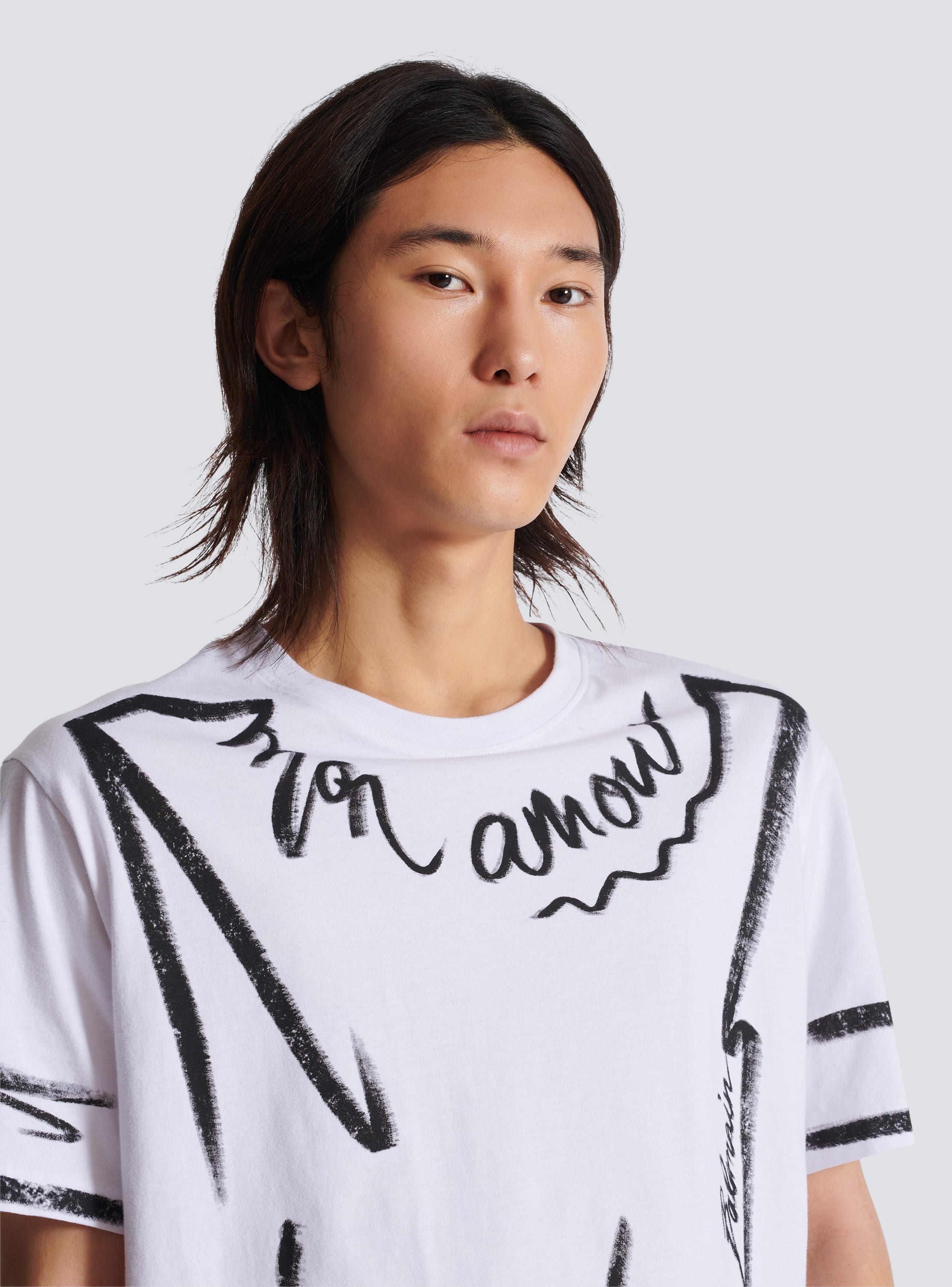 BALMAIN(バルマン) / ライオンプリント/Tシャツ/XS/コットン/BLK