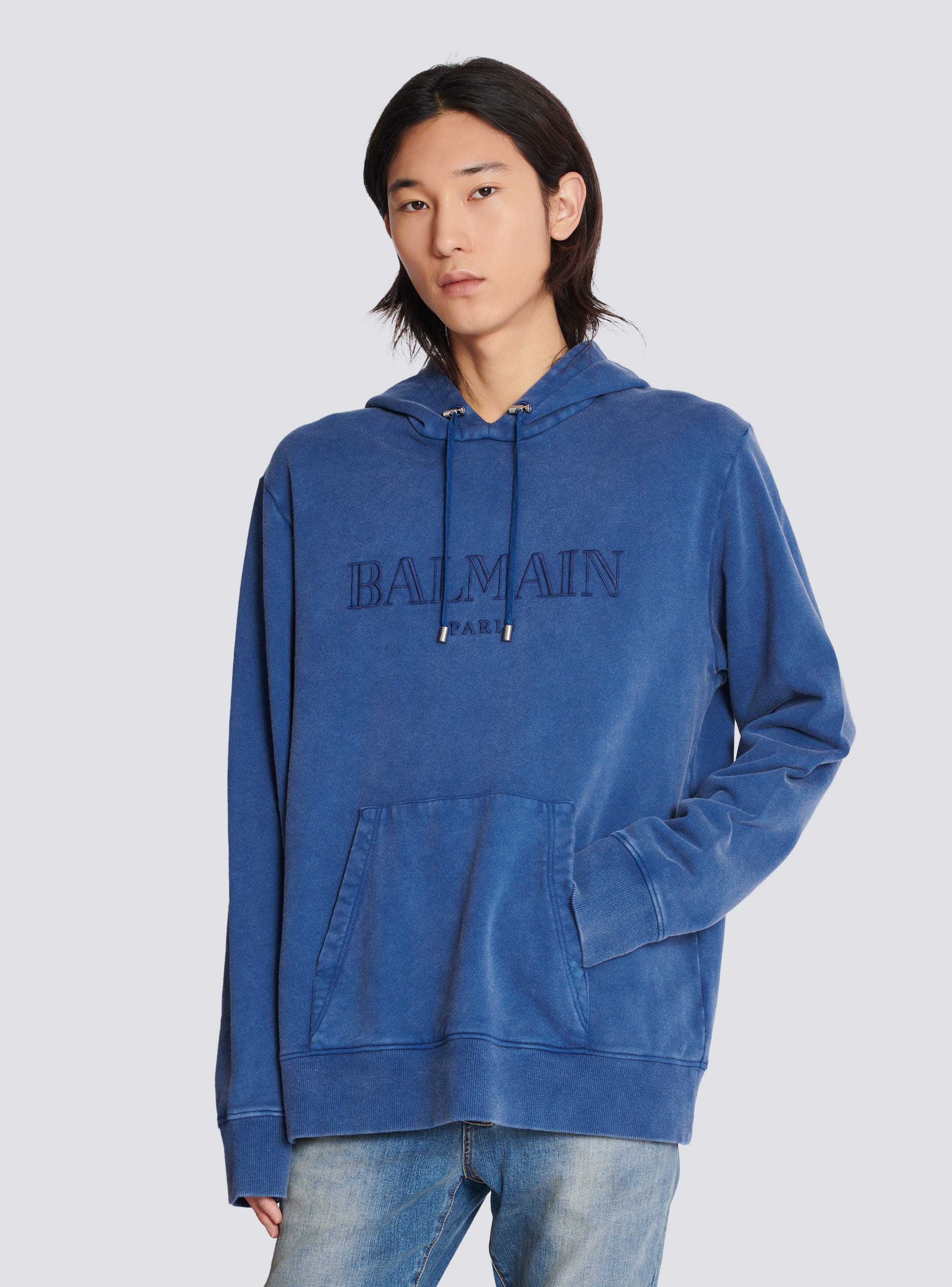 Balmain hoodie blue online