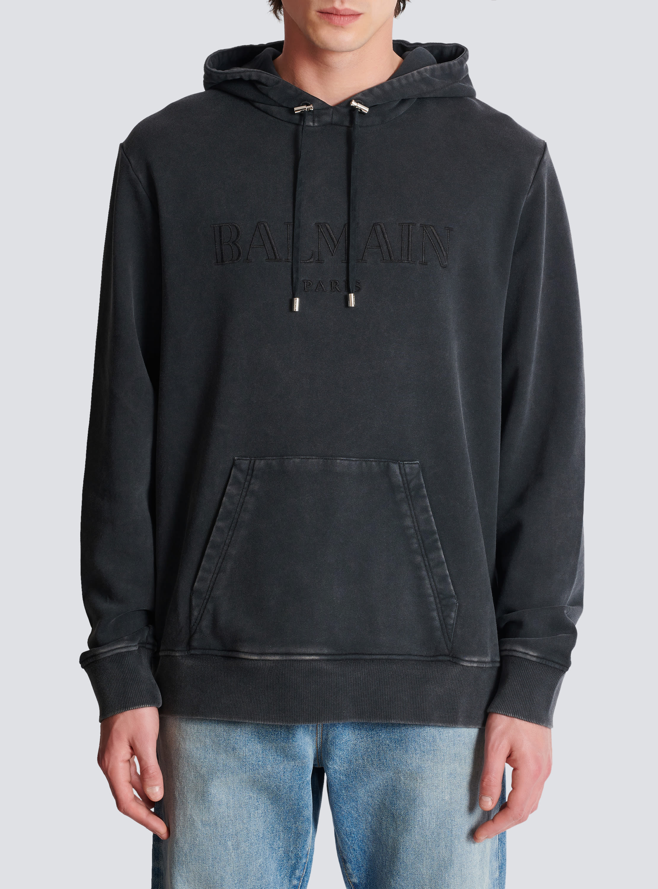 Balmain zip hoodie on sale