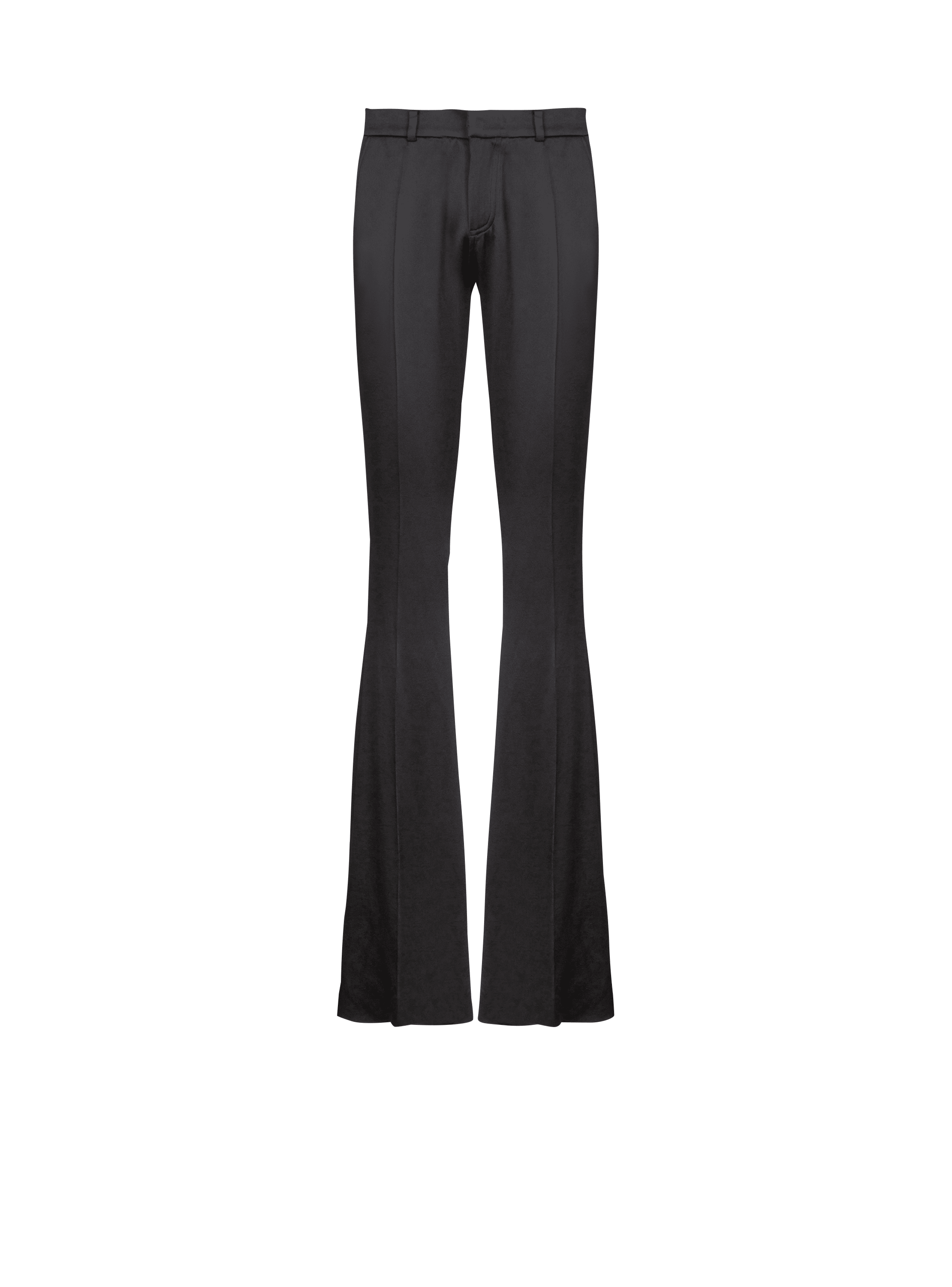 Tailored bootleg grain de poudre trousers