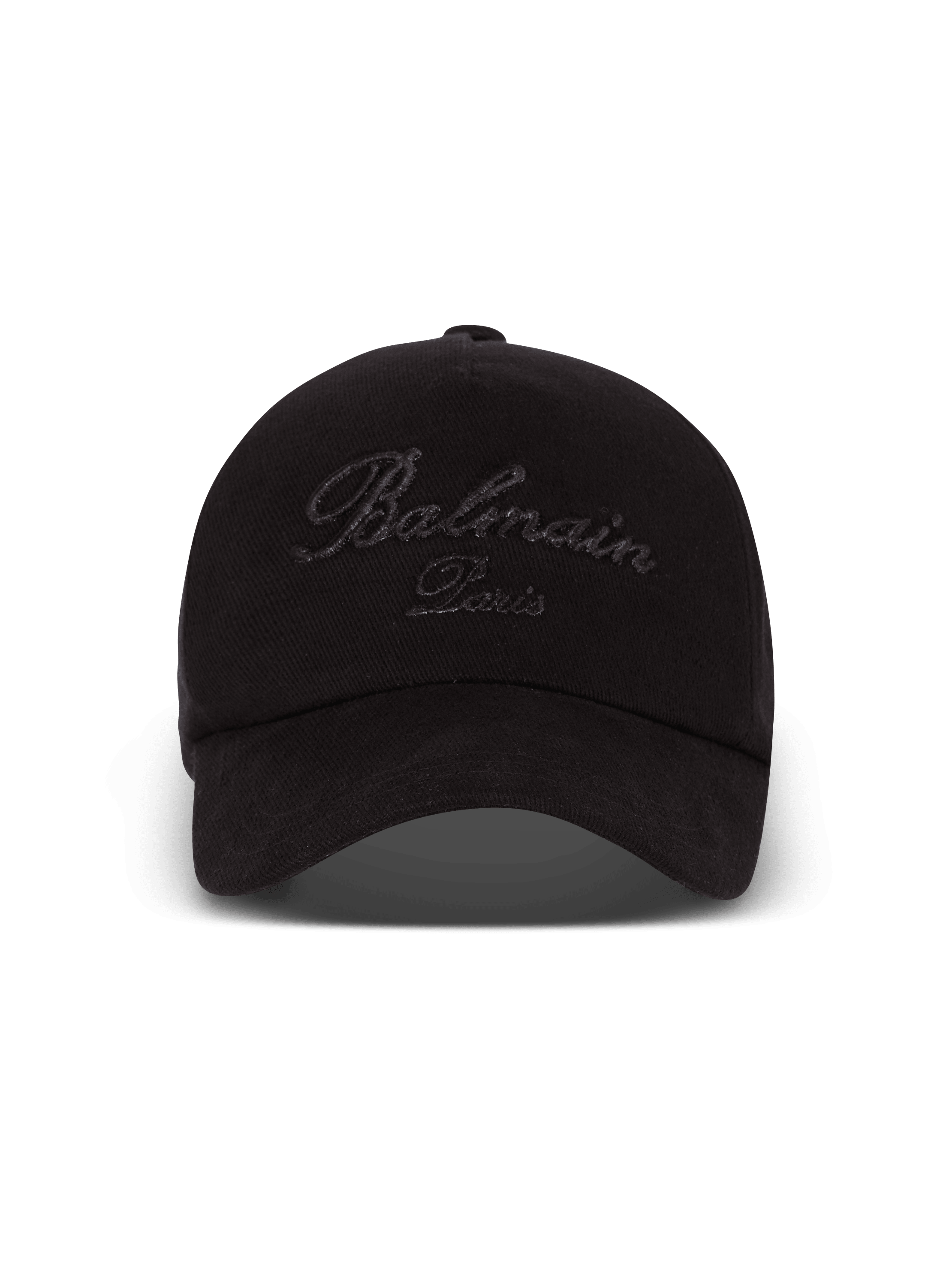 Cotton baseball cap with Balmain Signature embroidery