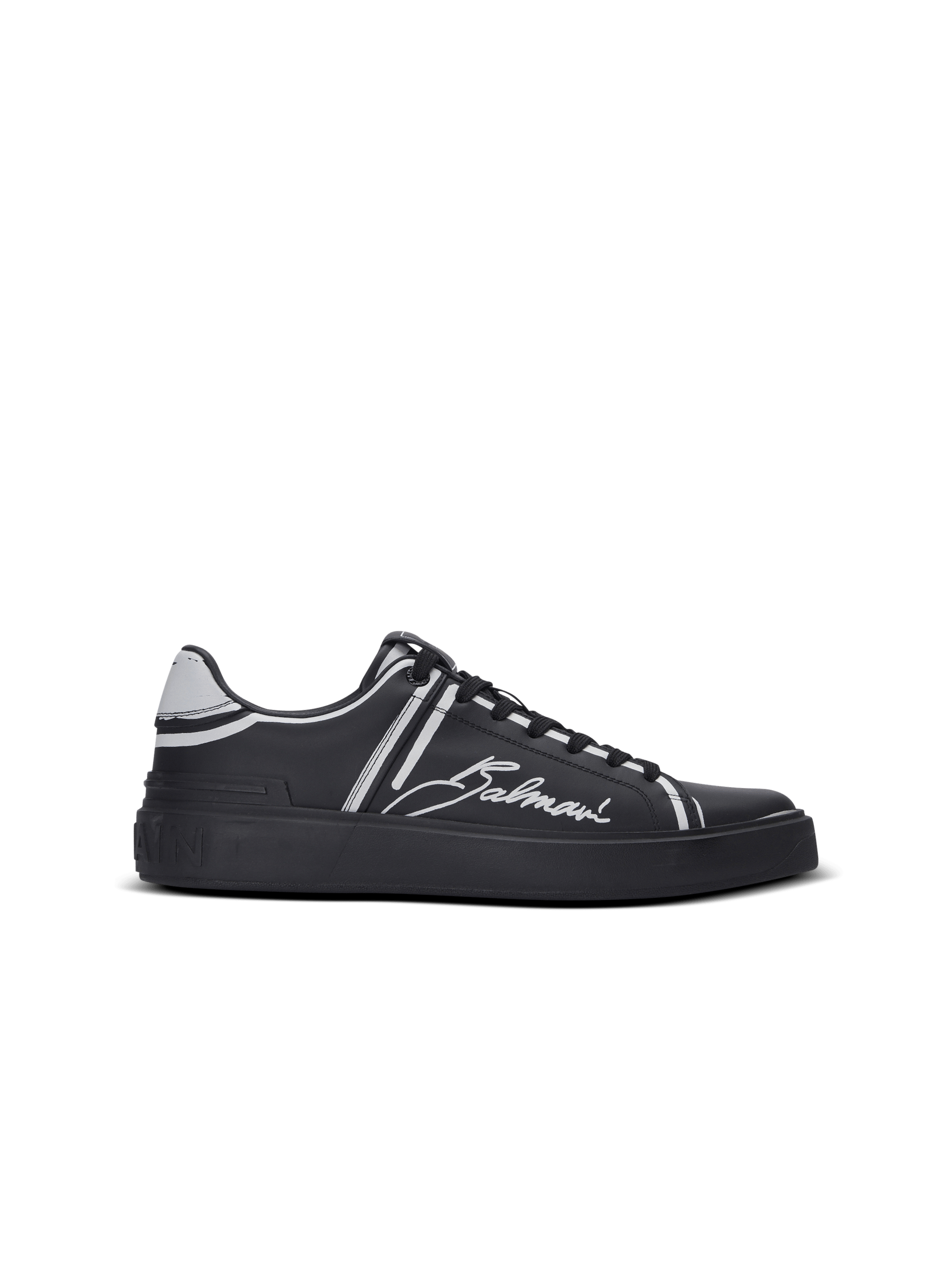 B-Court printed calfskin trainers 