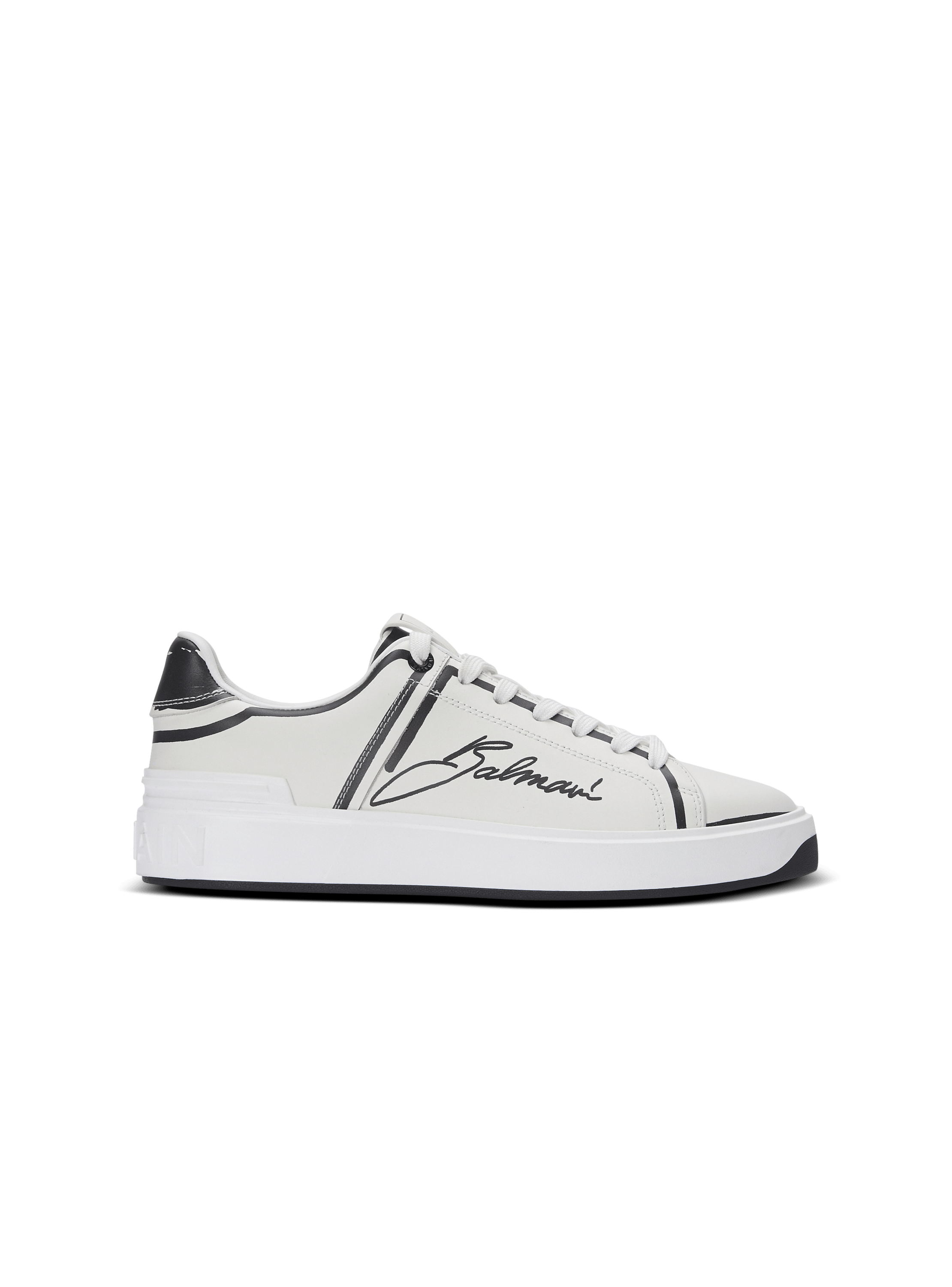 B-Court printed calfskin trainers 