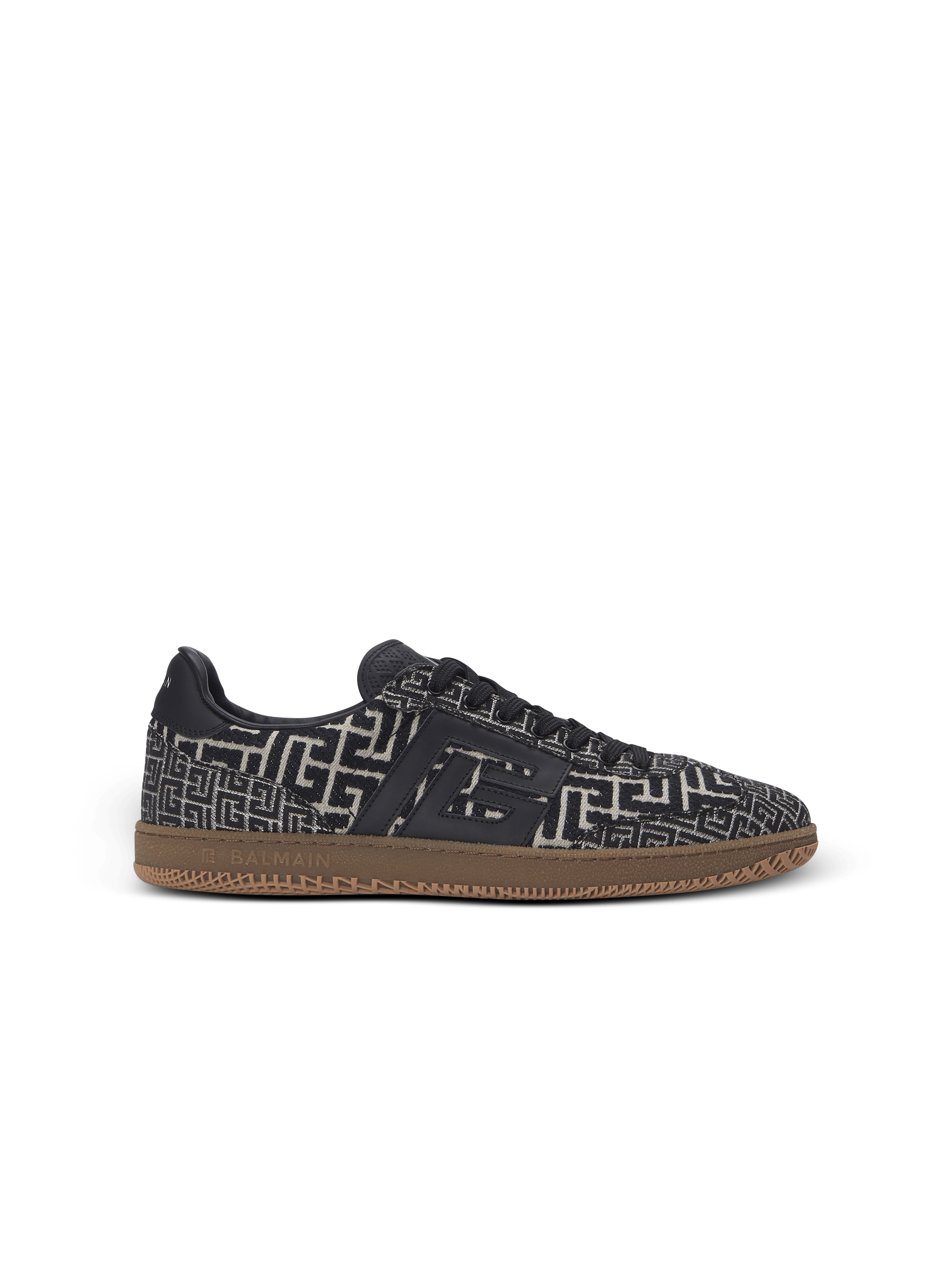 Balmain Swan trainers in PB Labyrinth jacquard