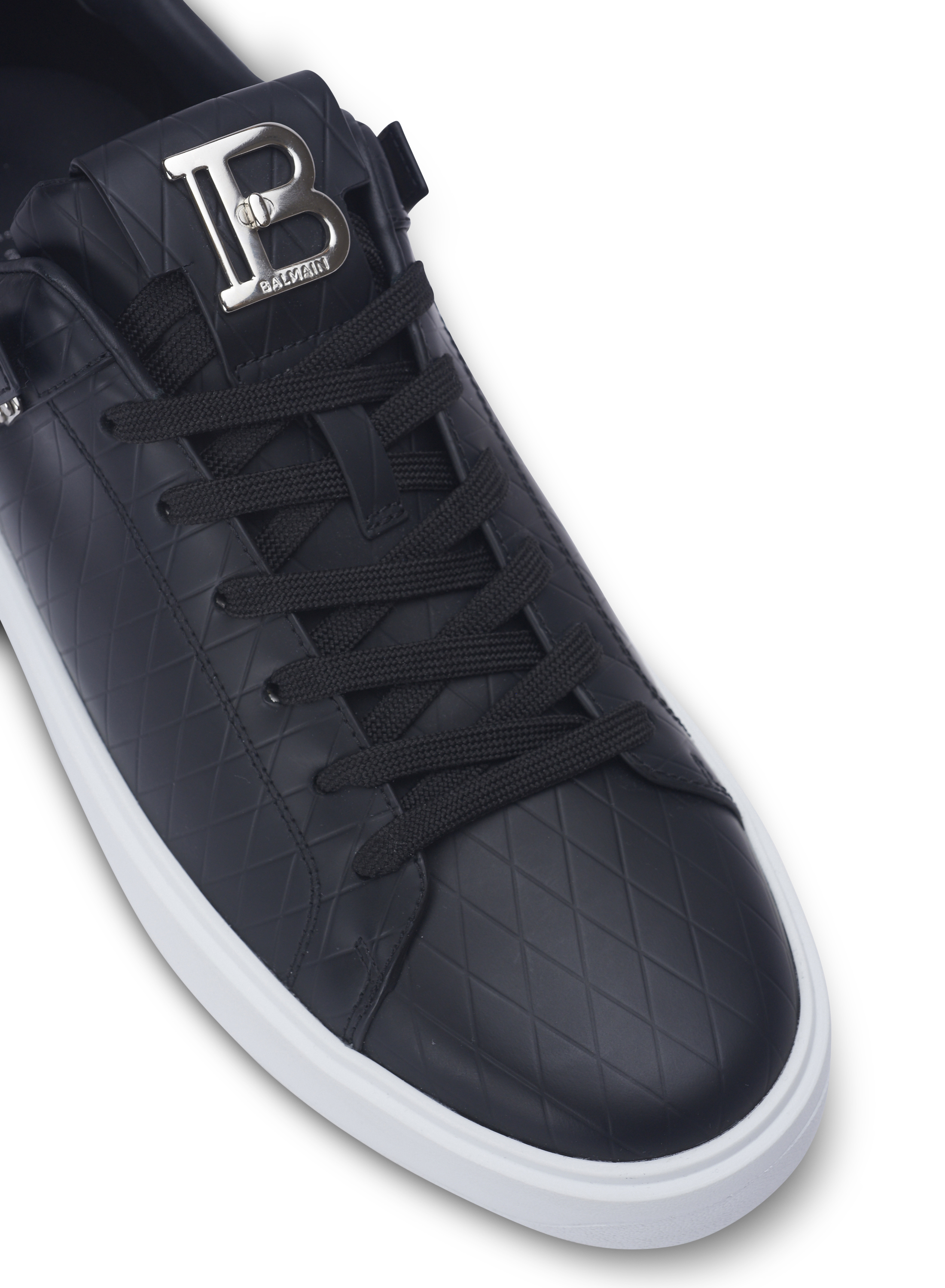 BALMAIN Bコトロトッフスニカ XN1VI690LVTR 0FA B-Court trainers in calfskin - Women | BALMAIN