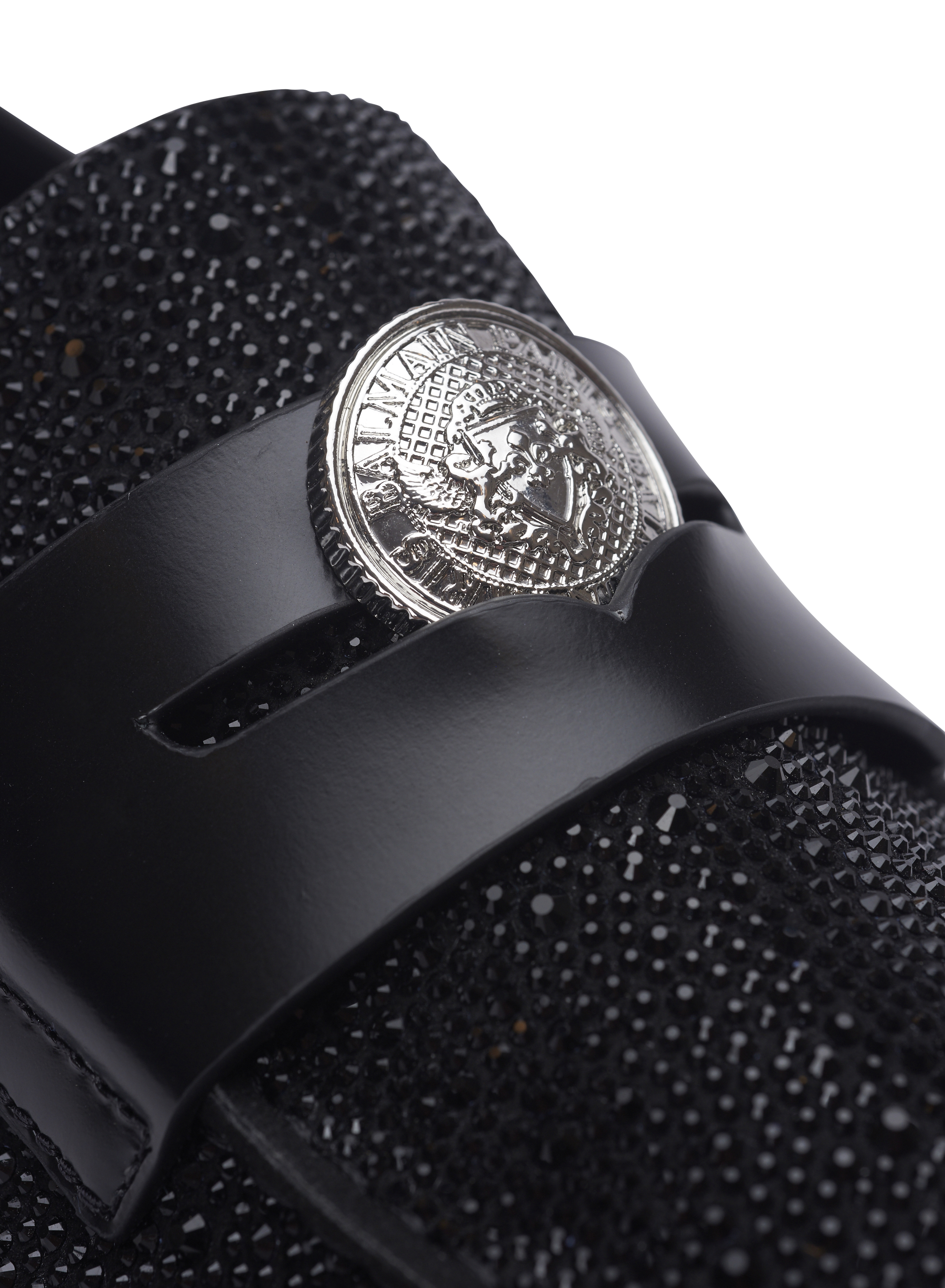 Unicorn ラインストーンカーフレザー ローファー - Men | BALMAIN Unicorn ラインストーンカーフレザー ローファー - Men | BALMAIN