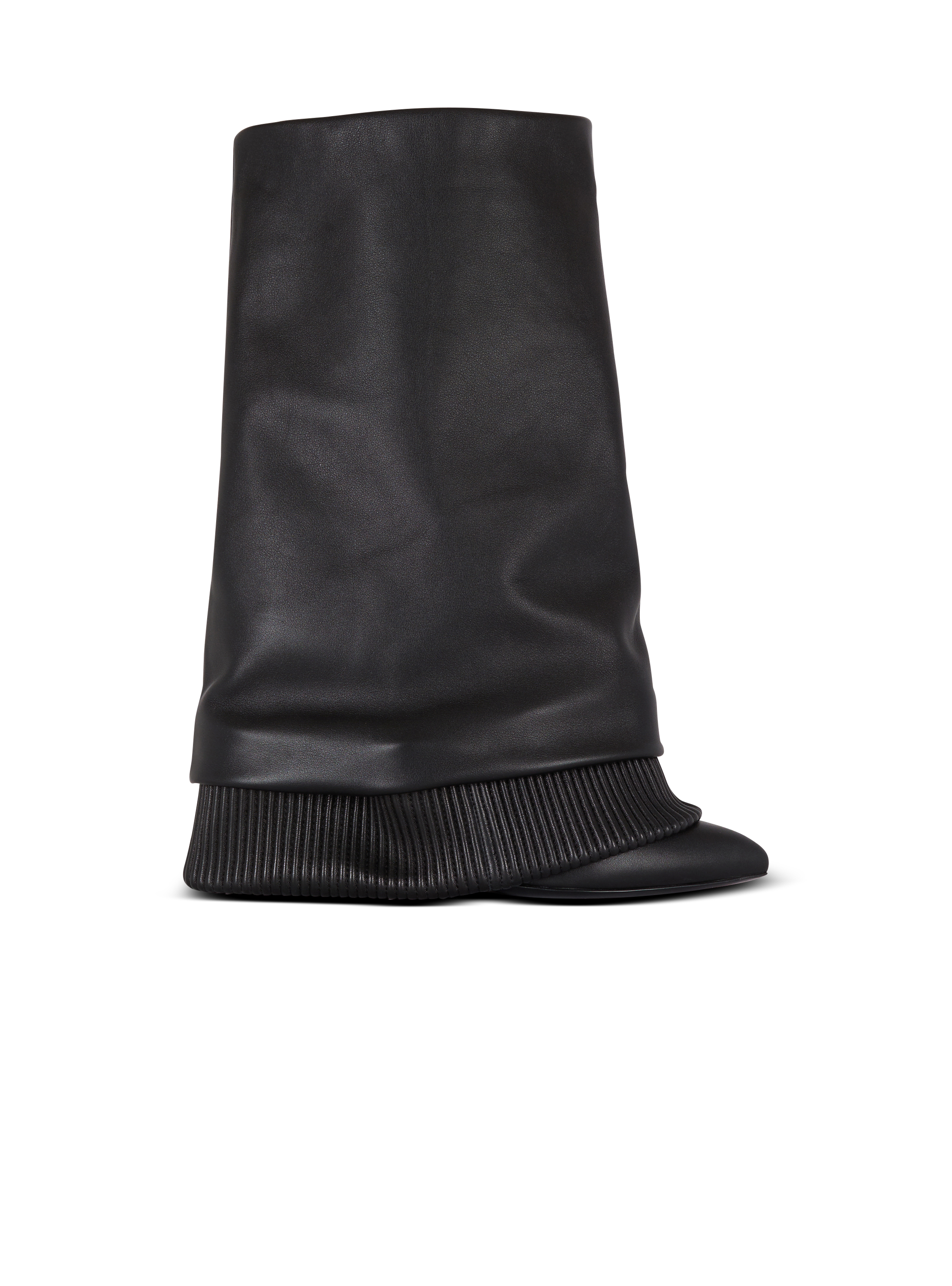 balmain paris Bottes Trousers en cuir de veau noir - Homme