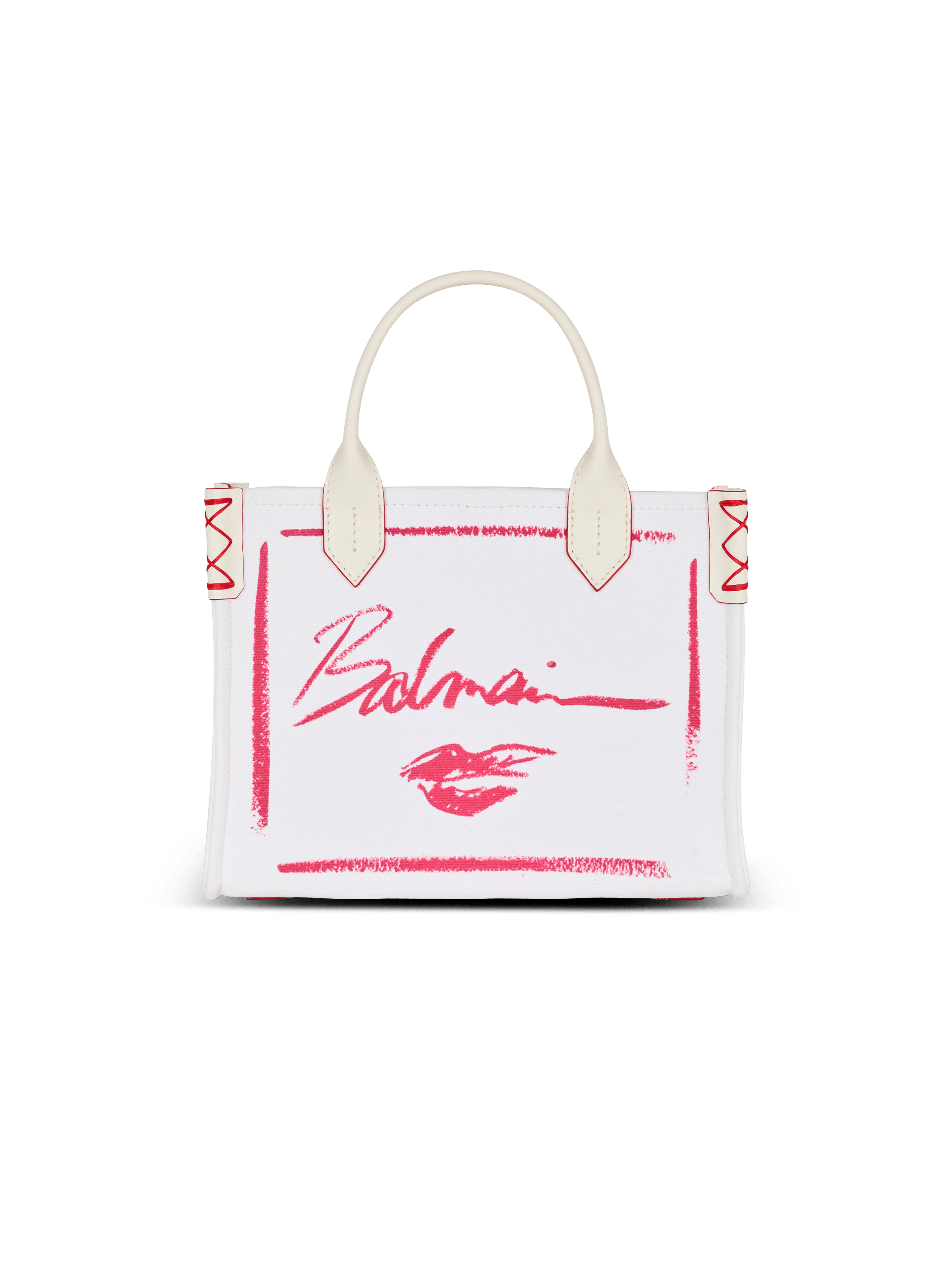 Kleiner Shopper B-Army mit Balmain Lipstick-Print